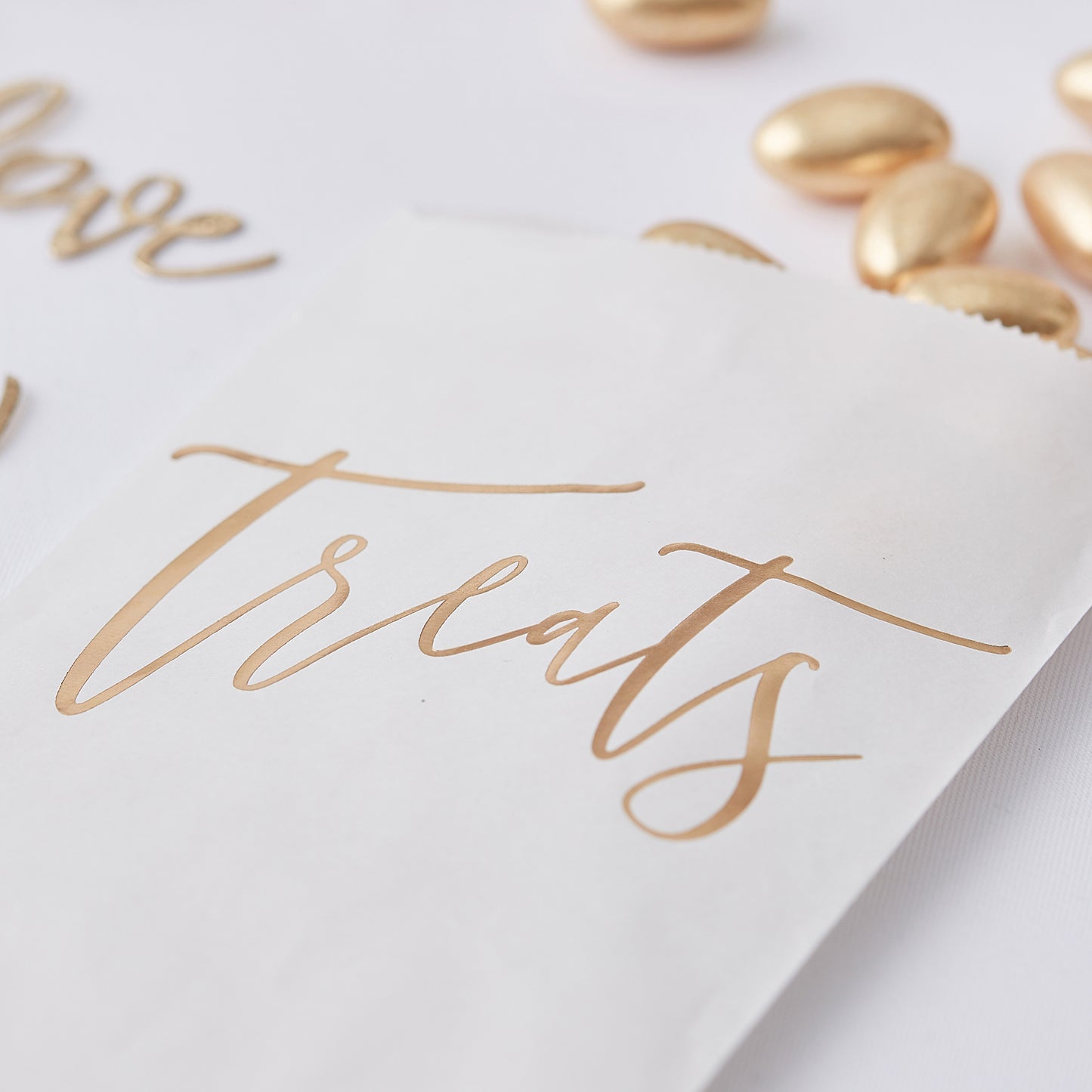 Gold Wedding Sweet Bags