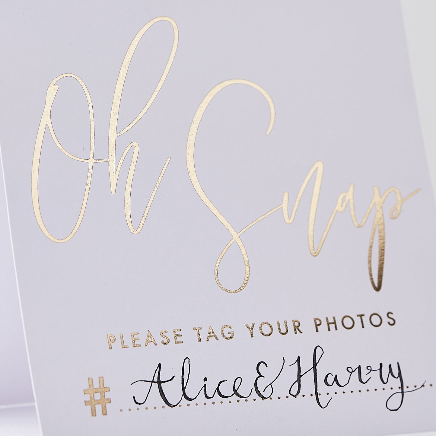 Gold Wedding Hashtag Instagram Cards