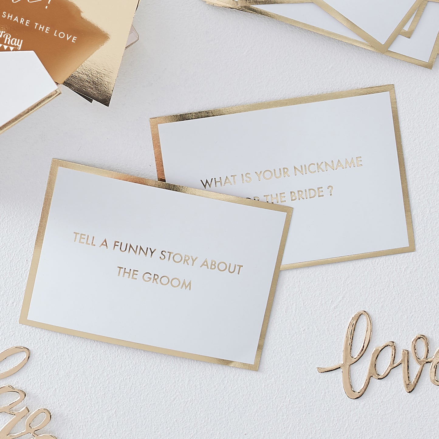 Trivia Ice Breaker Wedding Table Game