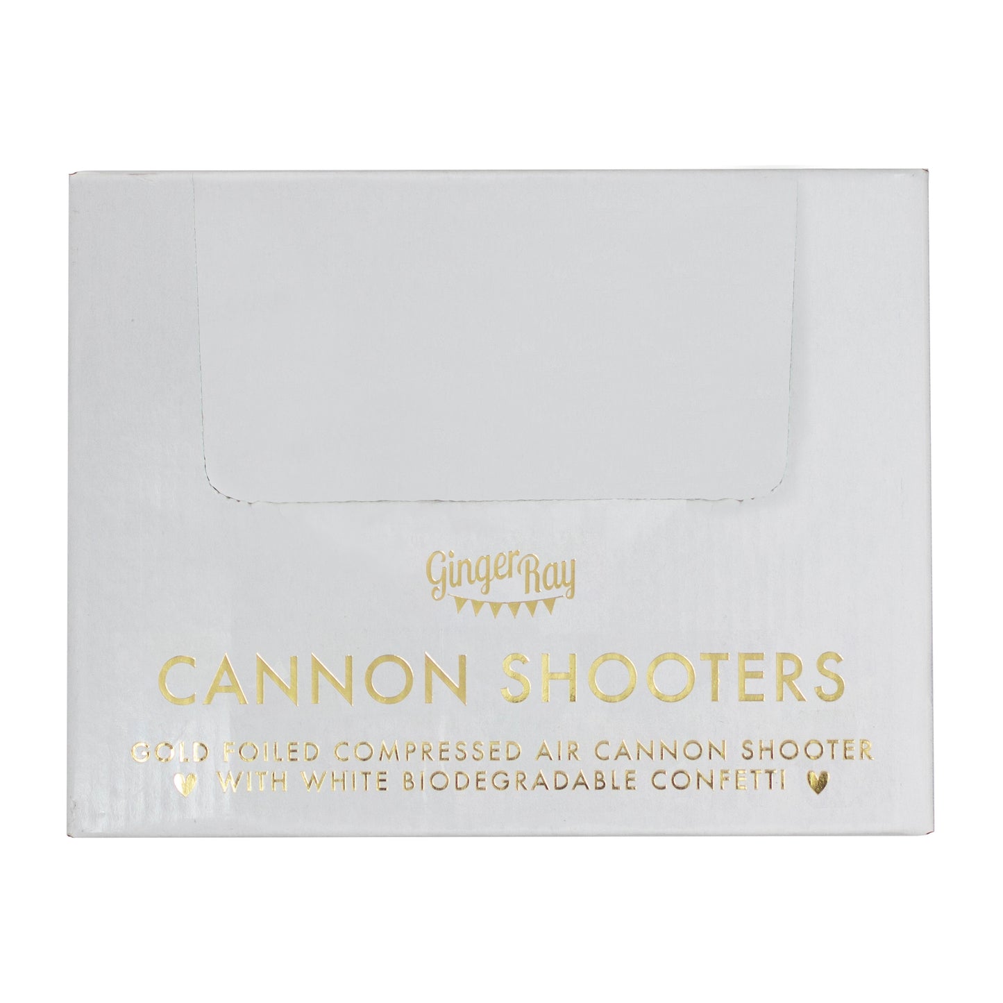 Gold & White Confetti Cannon