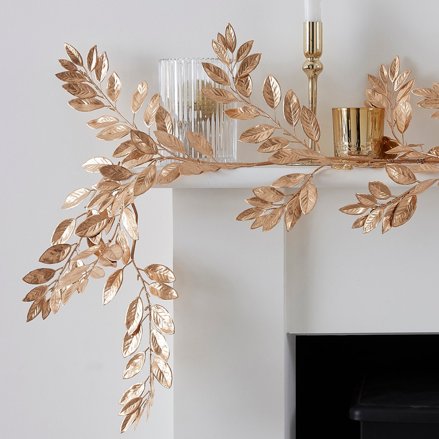 Gold Artificial Foliage Christmas Garland