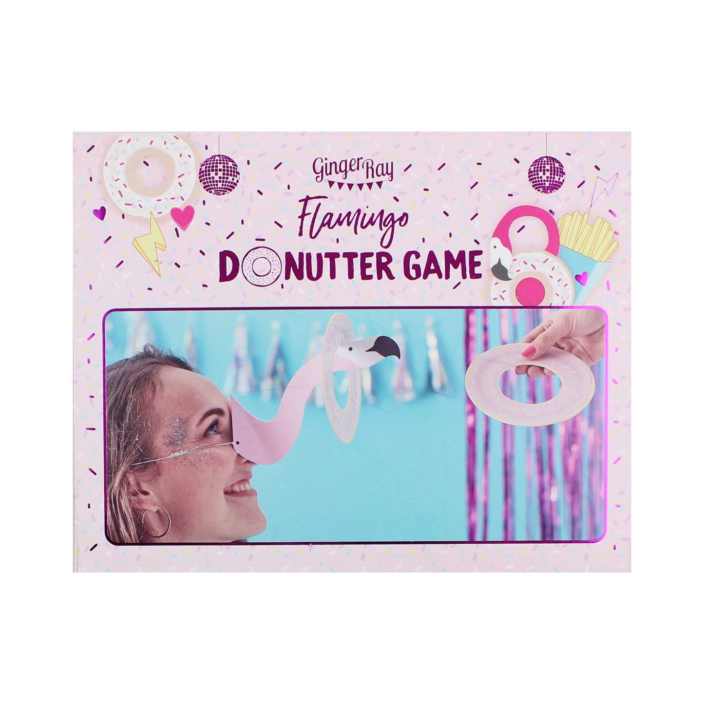 Flamingo Donutter Game - Good Vibes