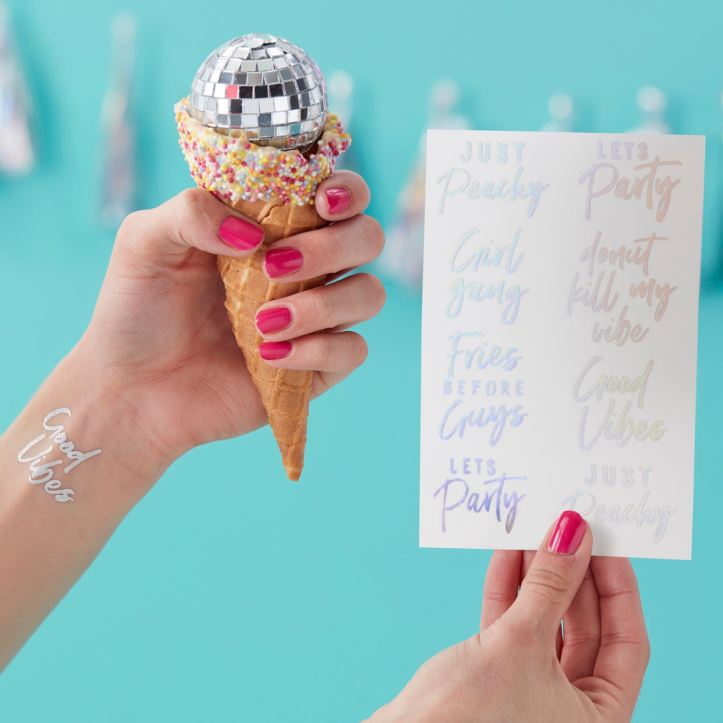 Iridescent Temporary Tattoos