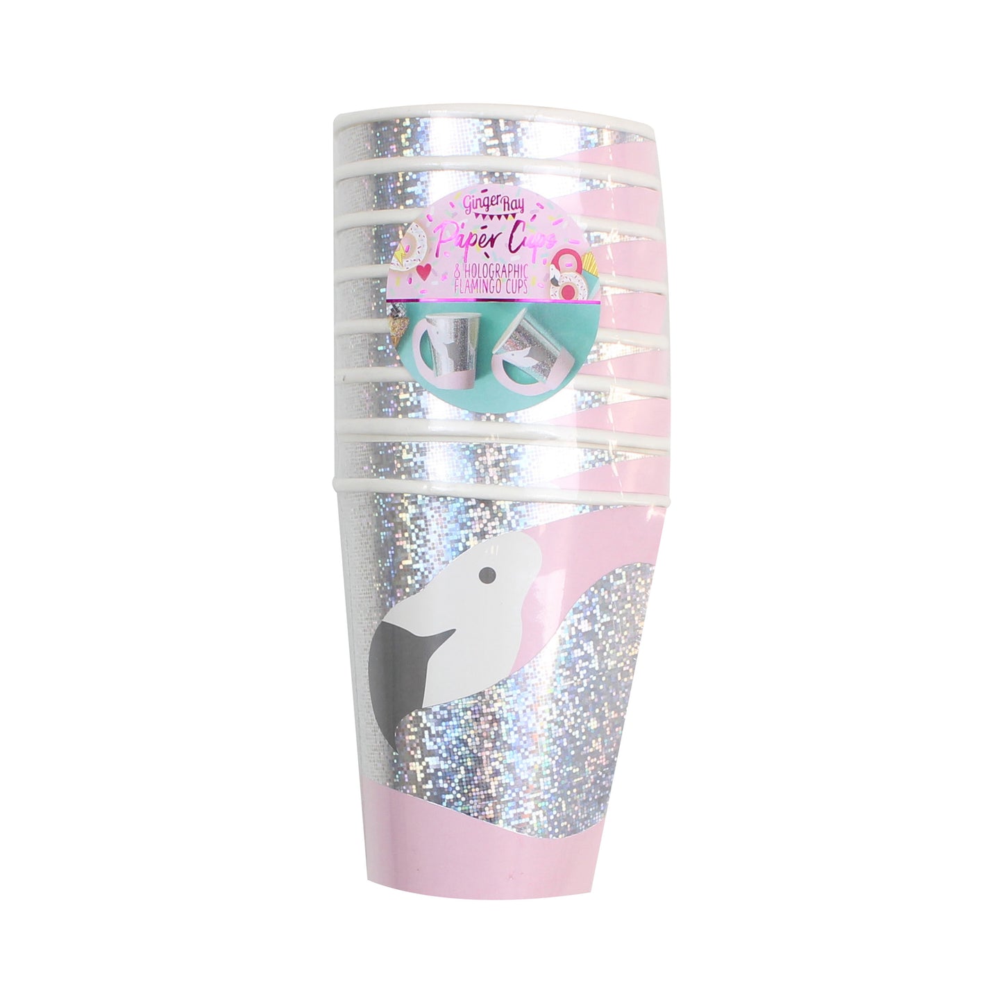 Flamingo Shaped Paper Cups