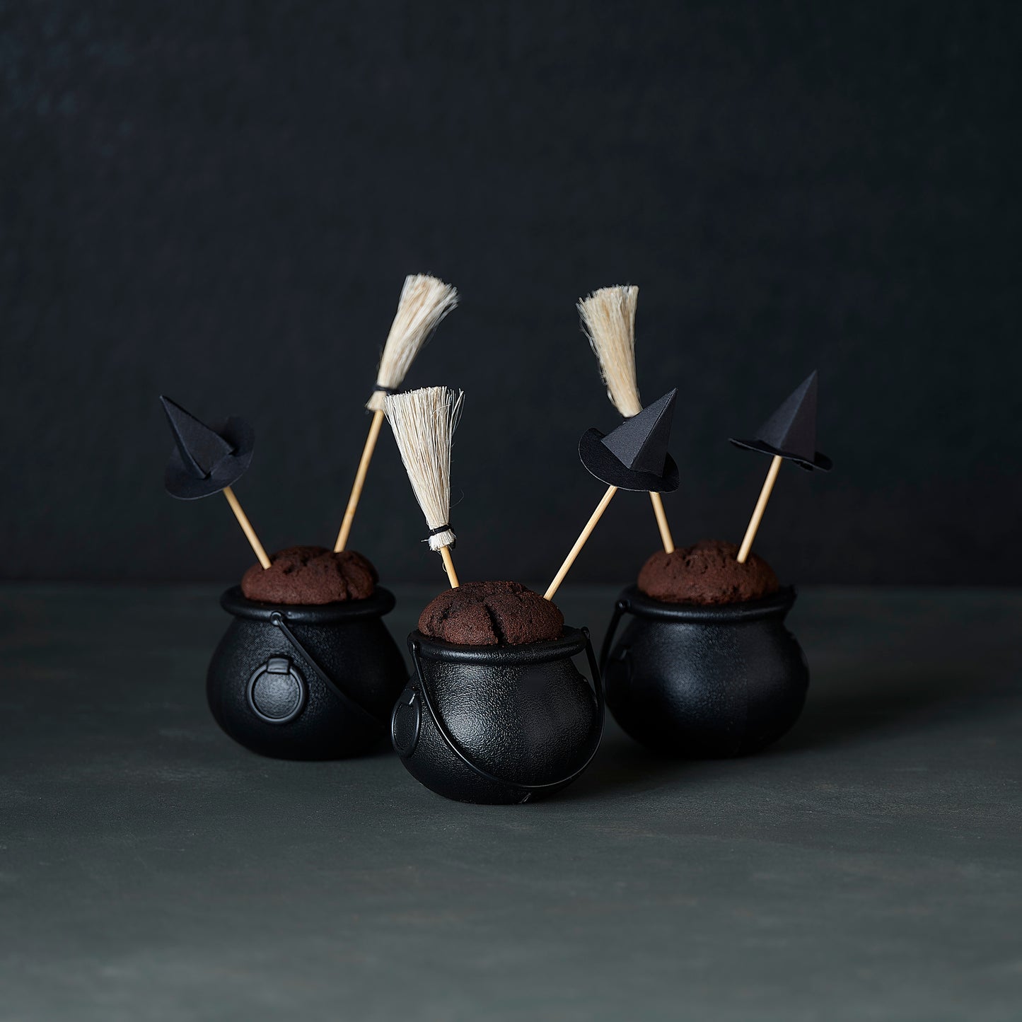 Witch Hat And Broomstick Food Picks