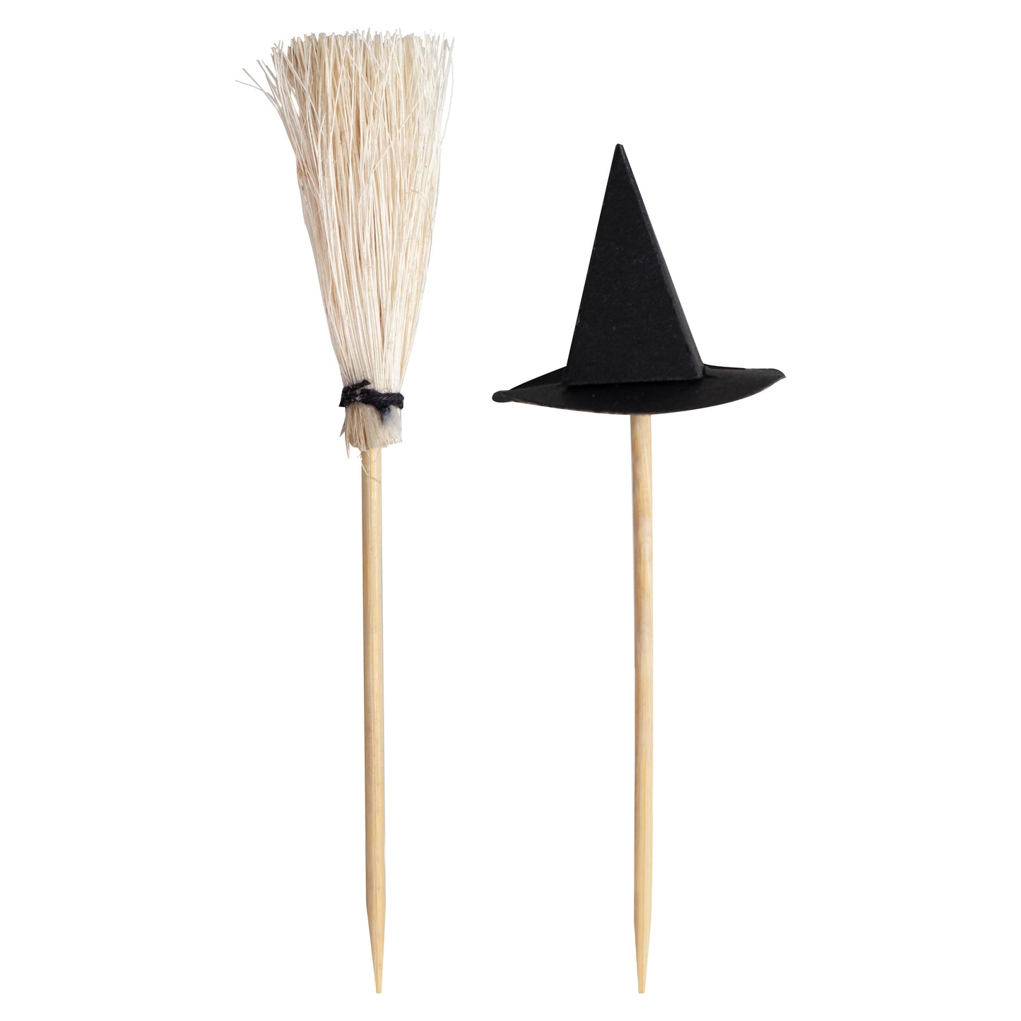 Witch Hat And Broomstick Food Picks