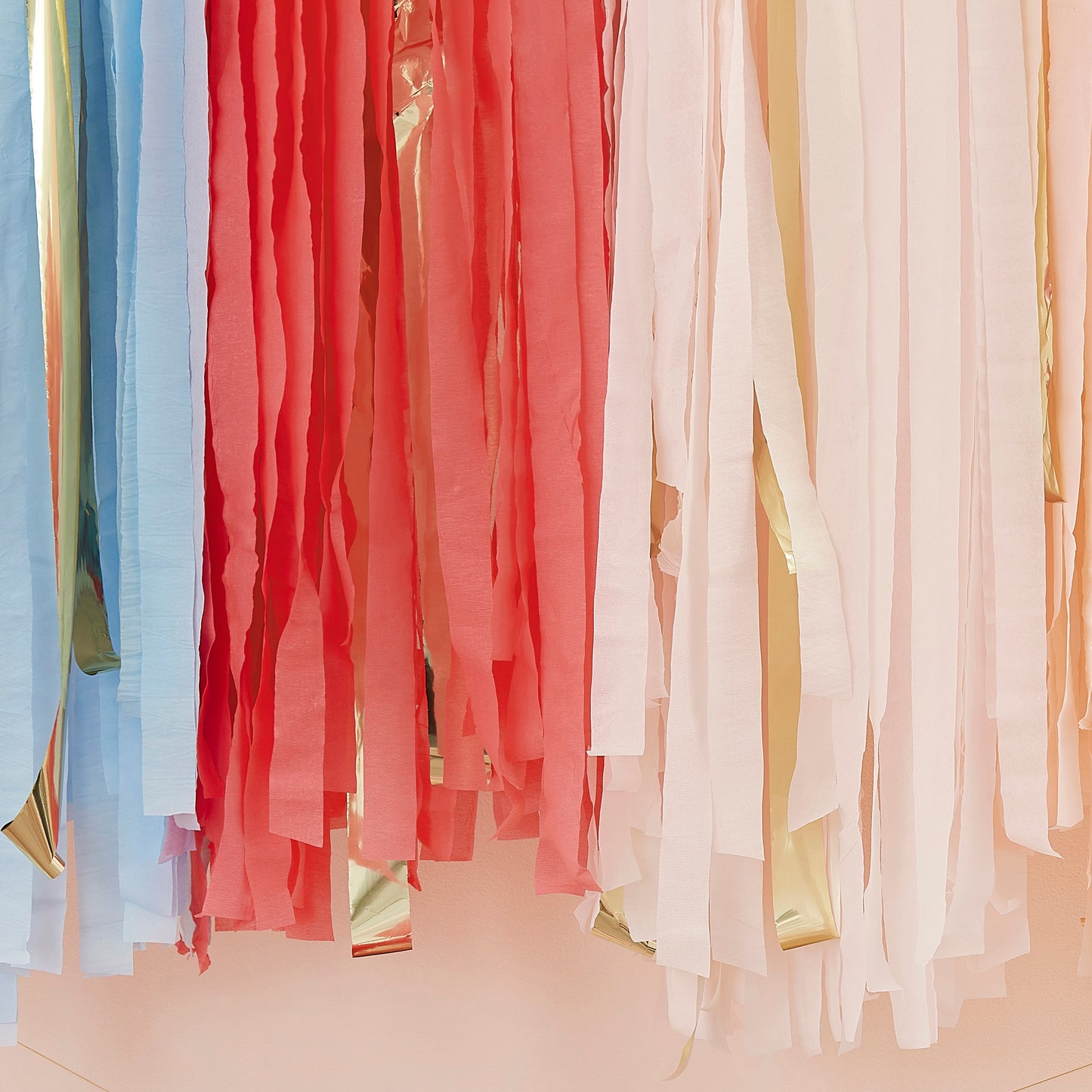 Pastel Hanging Streamer Party Backdrop