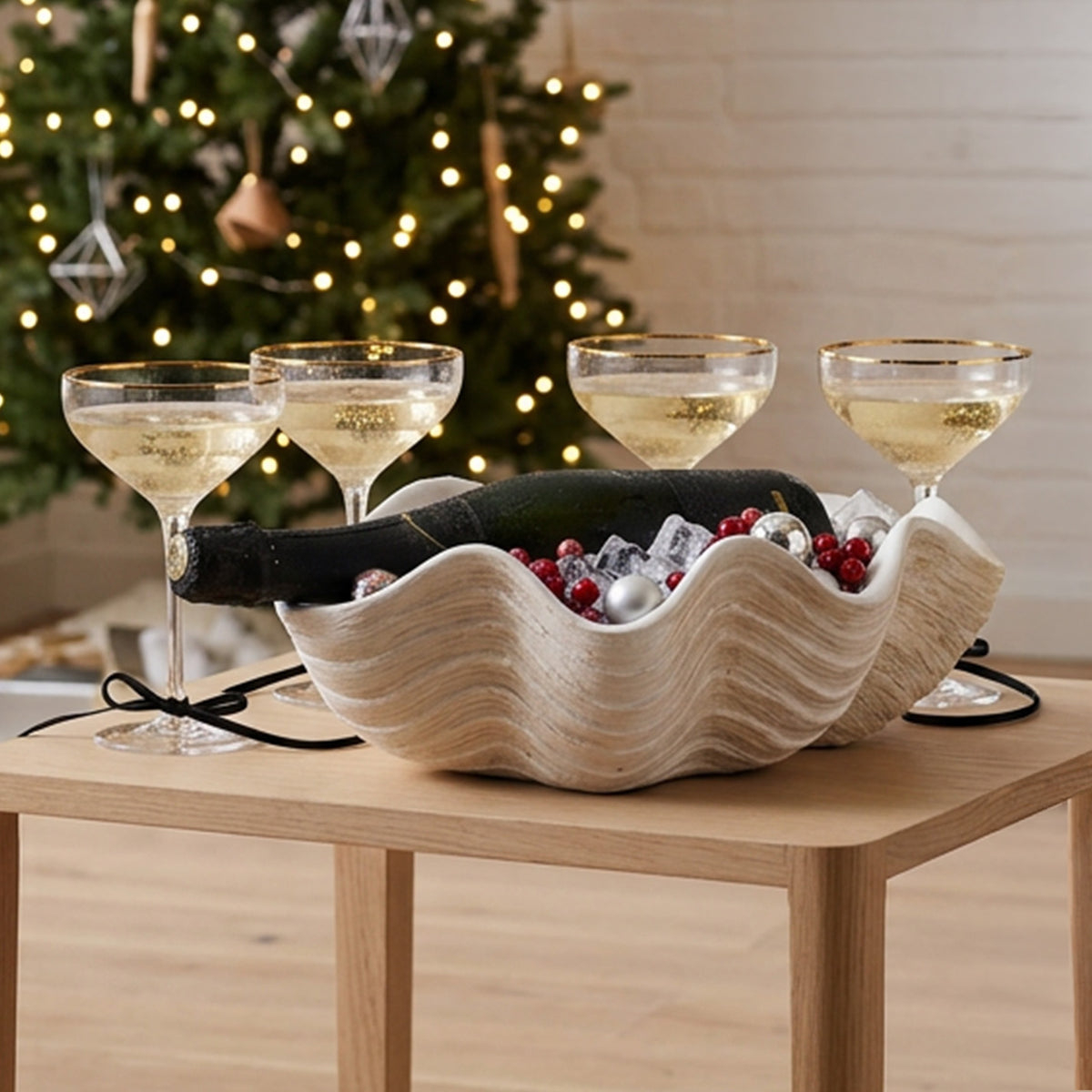 Shell Shaped Ice Bucket