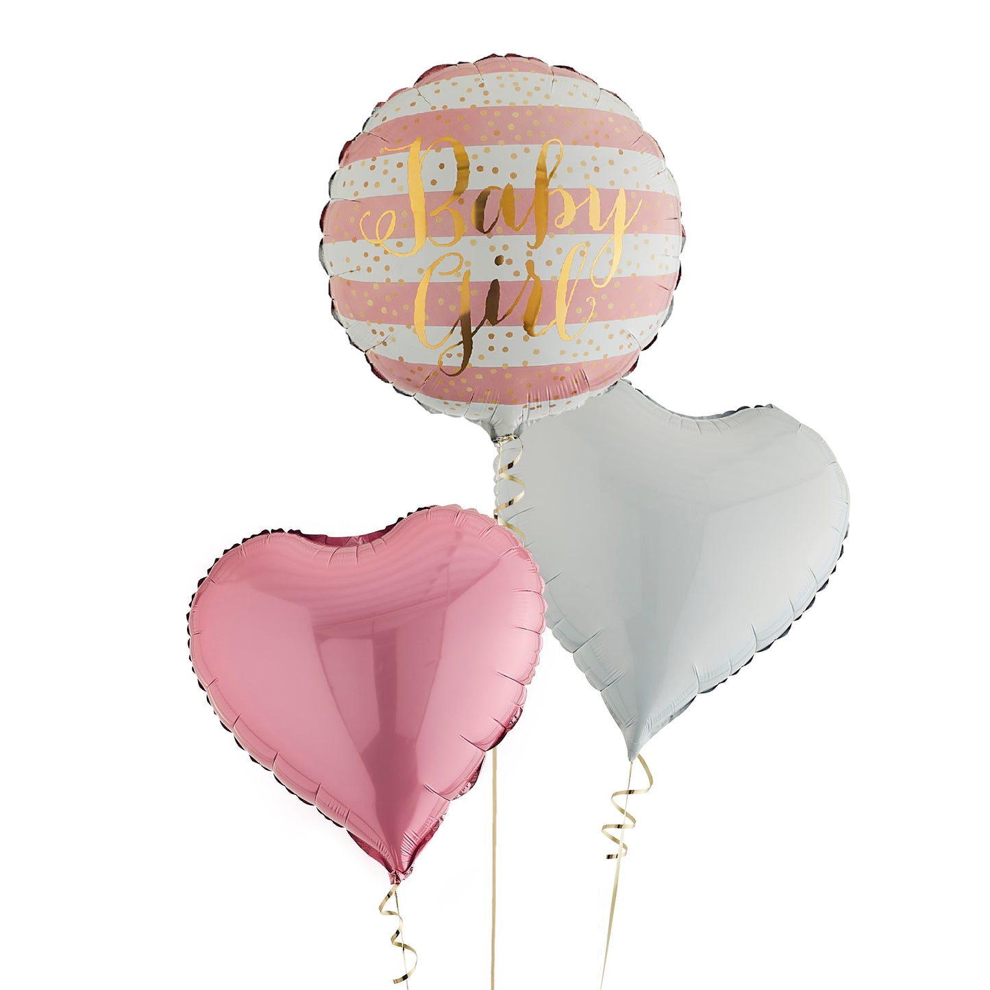 Baby Girl Helium Balloons Delivered