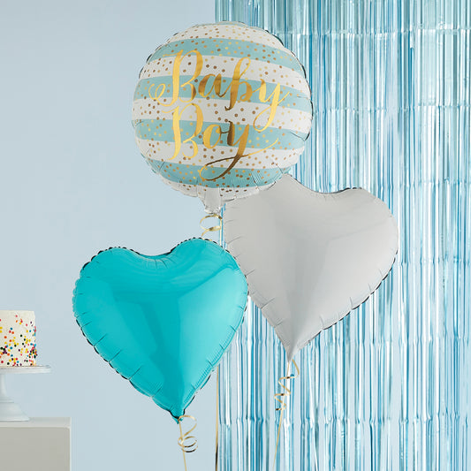 Baby Boy Helium Balloons Delivered