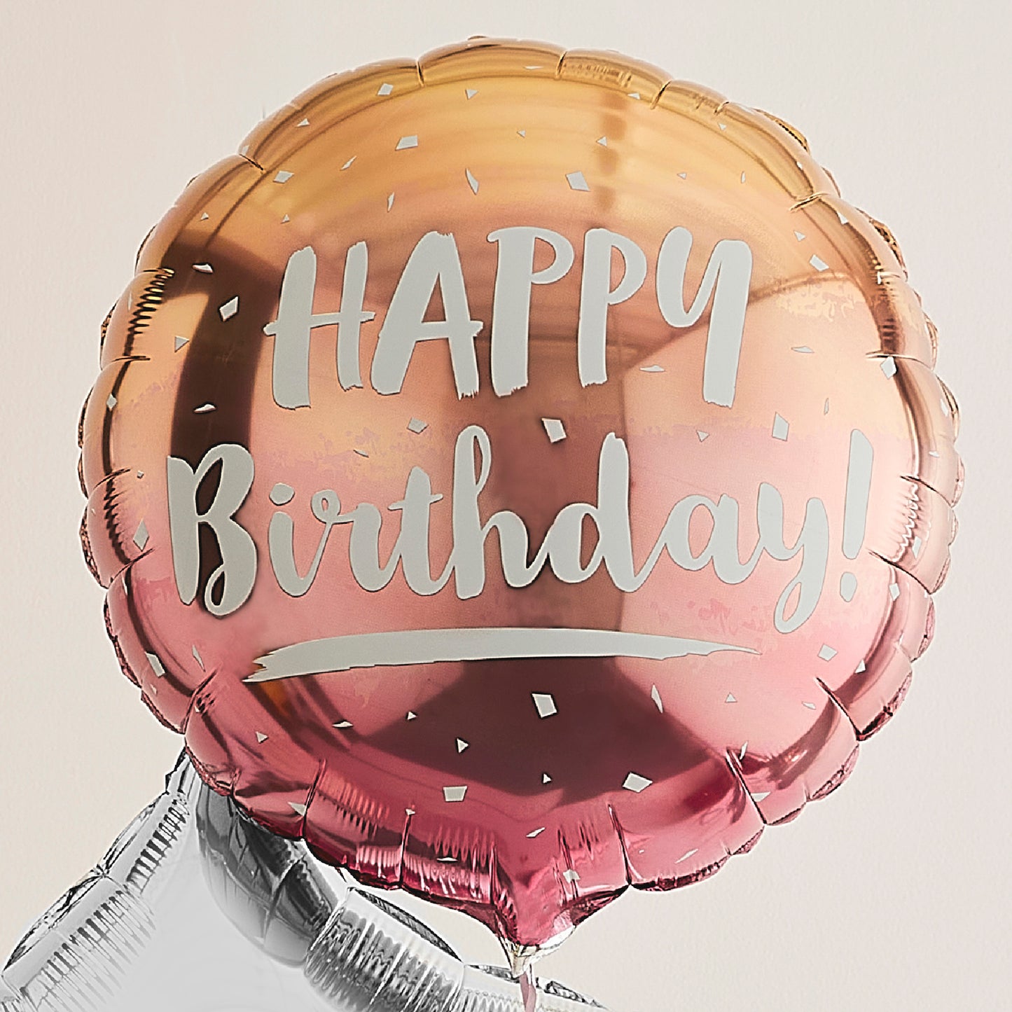 Rose Gold Happy Birthday Helium Balloons Delivered