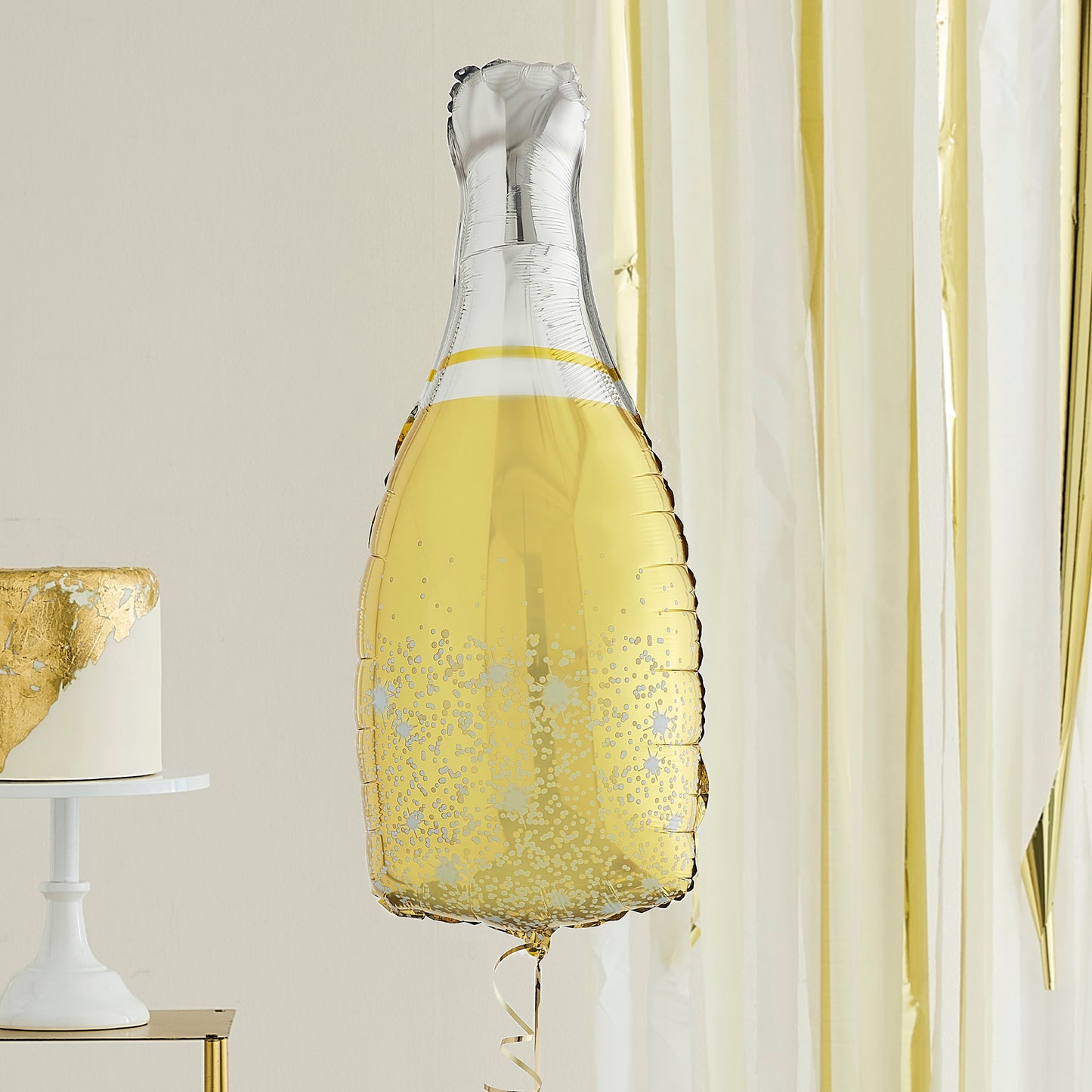 Champagne Bottle Helium Balloon Delivered