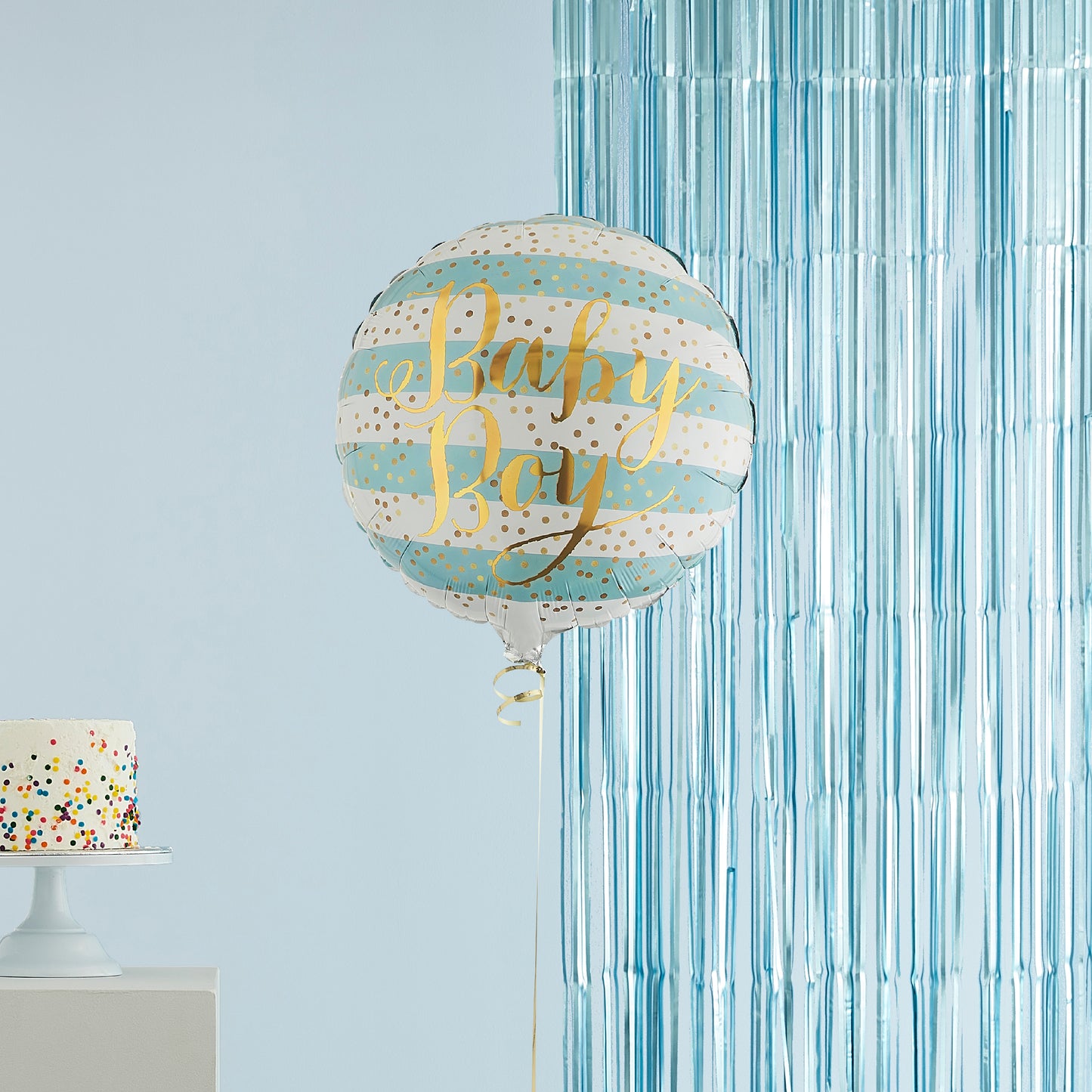 Baby Boy Single Helium Balloon Delivered