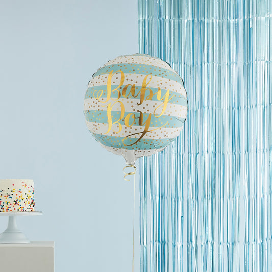 Baby Boy Single Helium Balloon Delivered