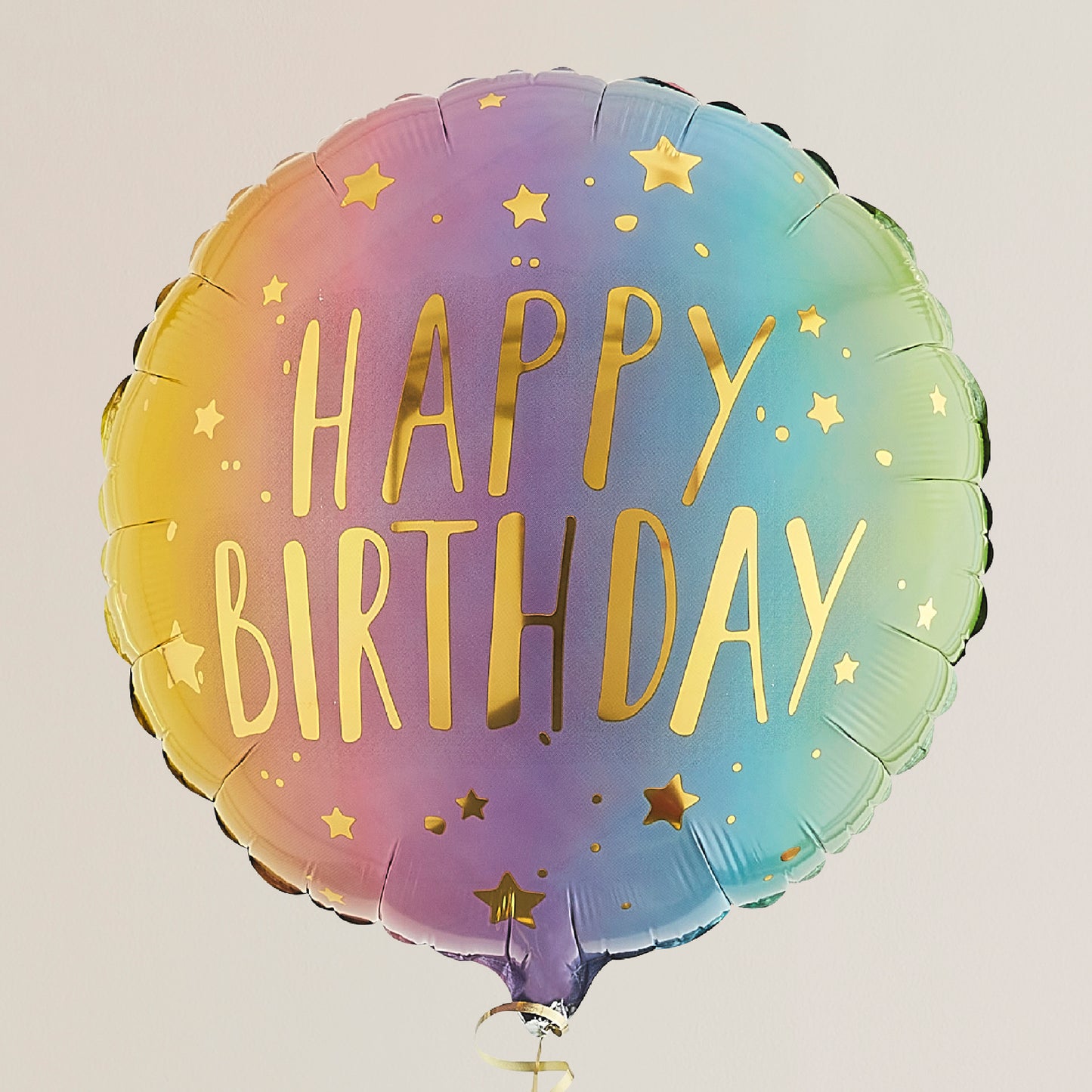 Pastel Single Happy Birthday Helium Balloon Delivered