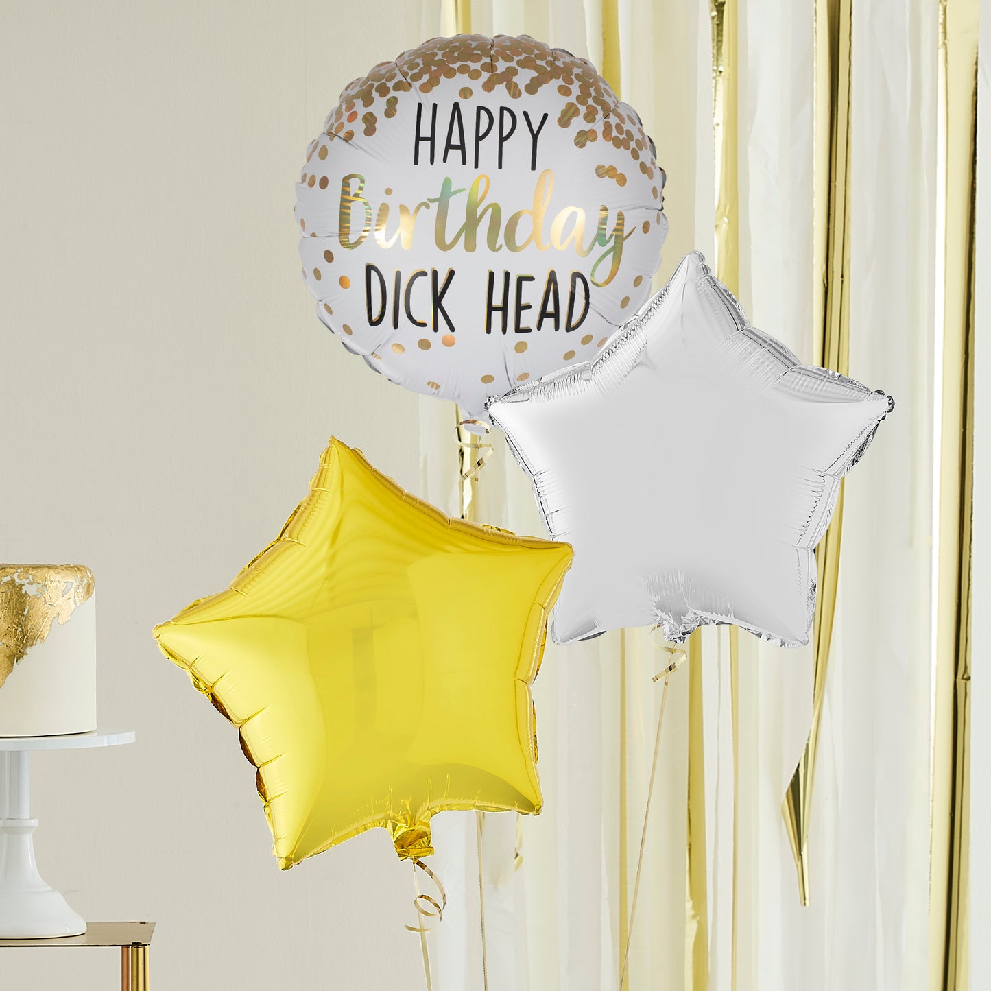 Happy Birthday Dick Head Helium Balloons Delivered