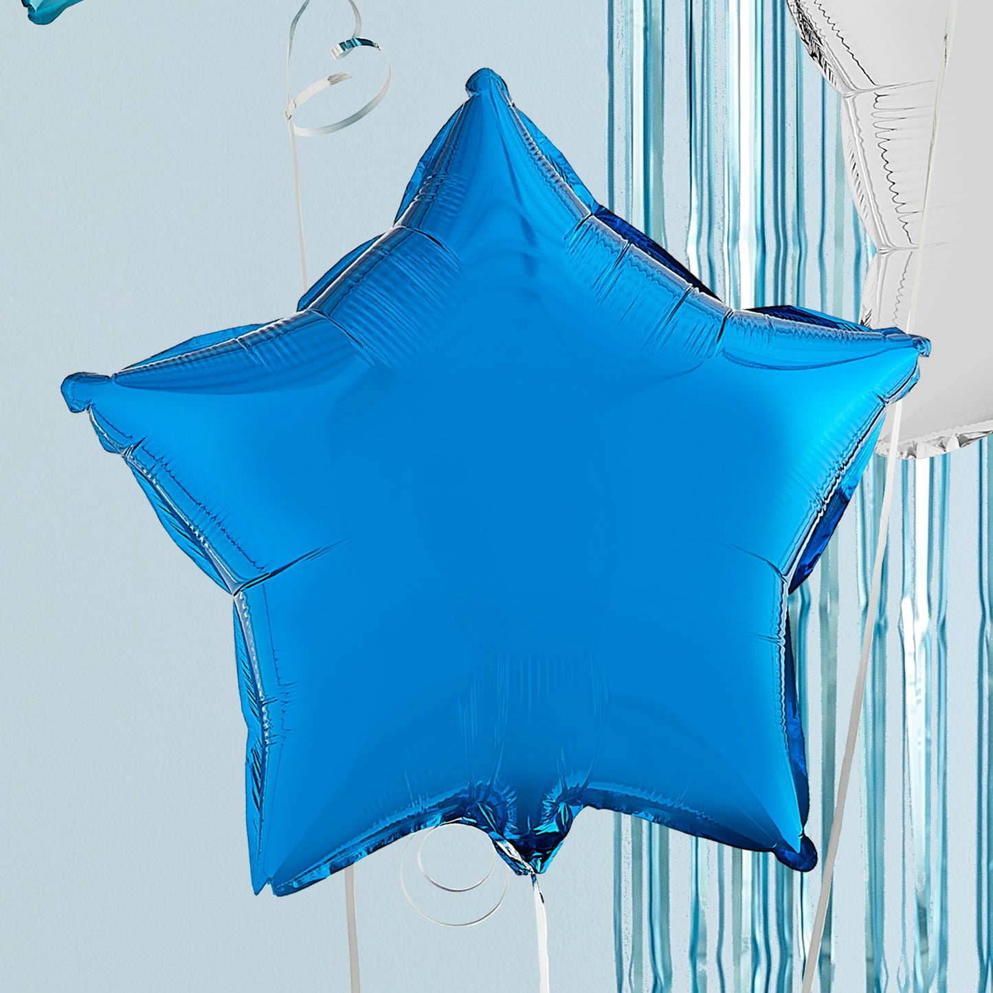 Blue and Silver Stars Bundle Balloons Delivered