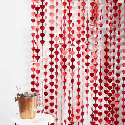 Heart Shaped Valentines Day Party Backdrop