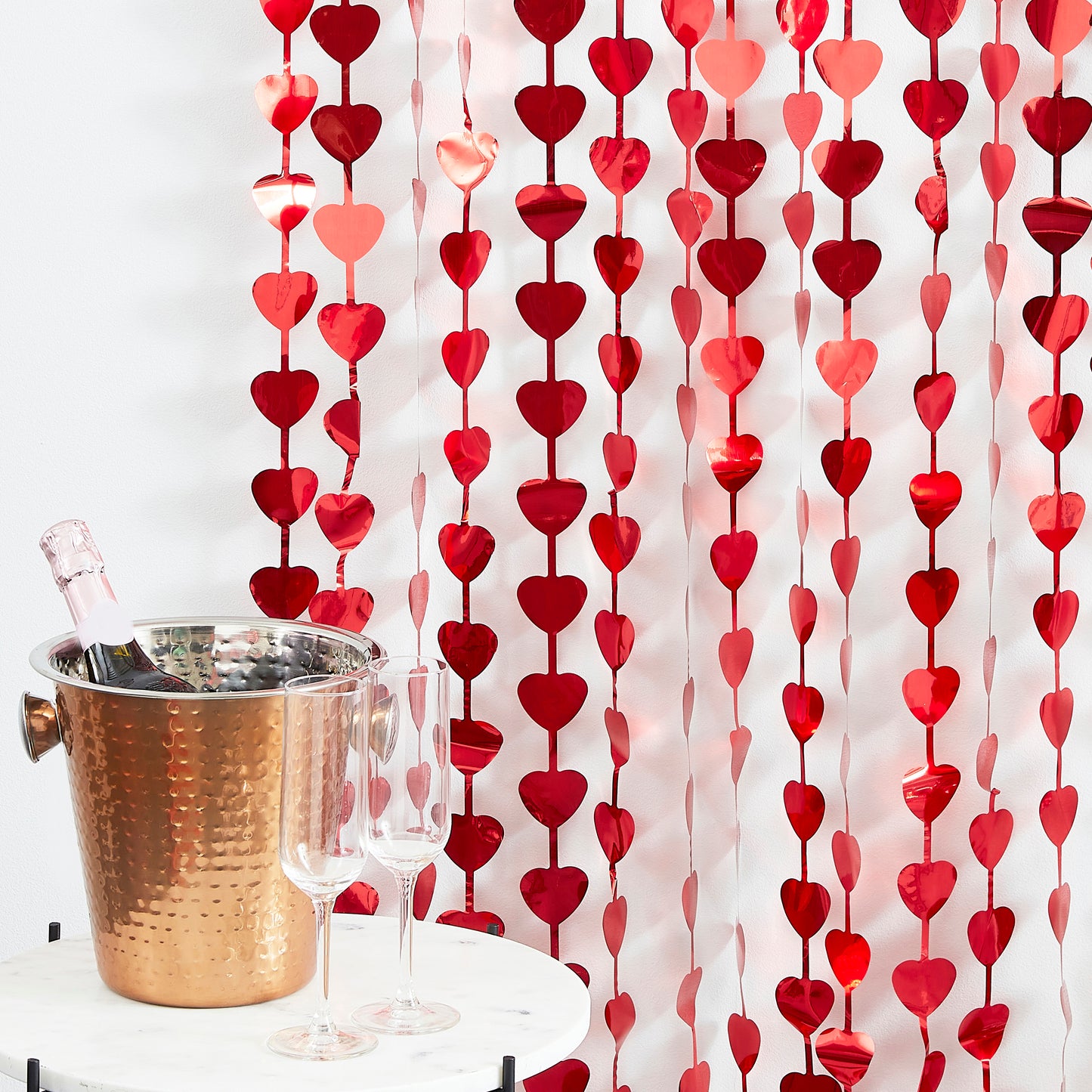 Heart Shaped Valentines Day Party Backdrop