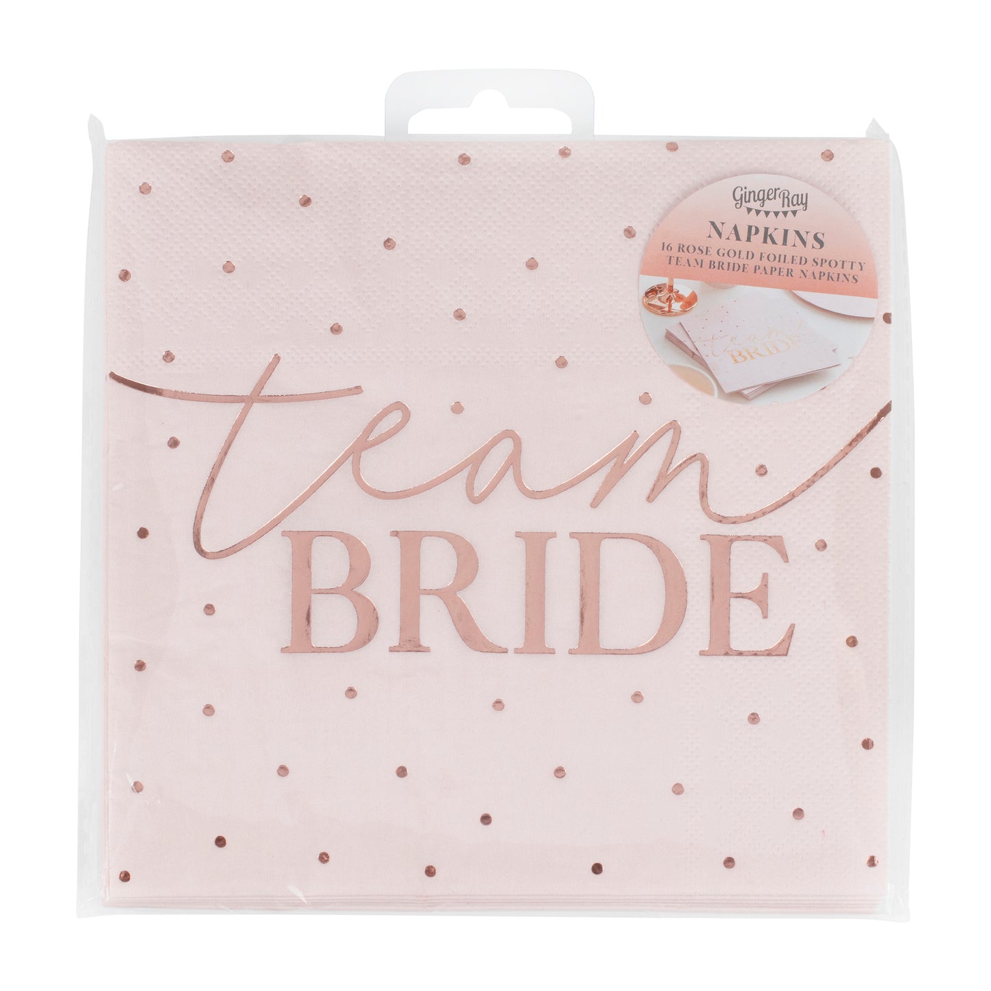 Rose Gold Foiled Hen Party Napkins