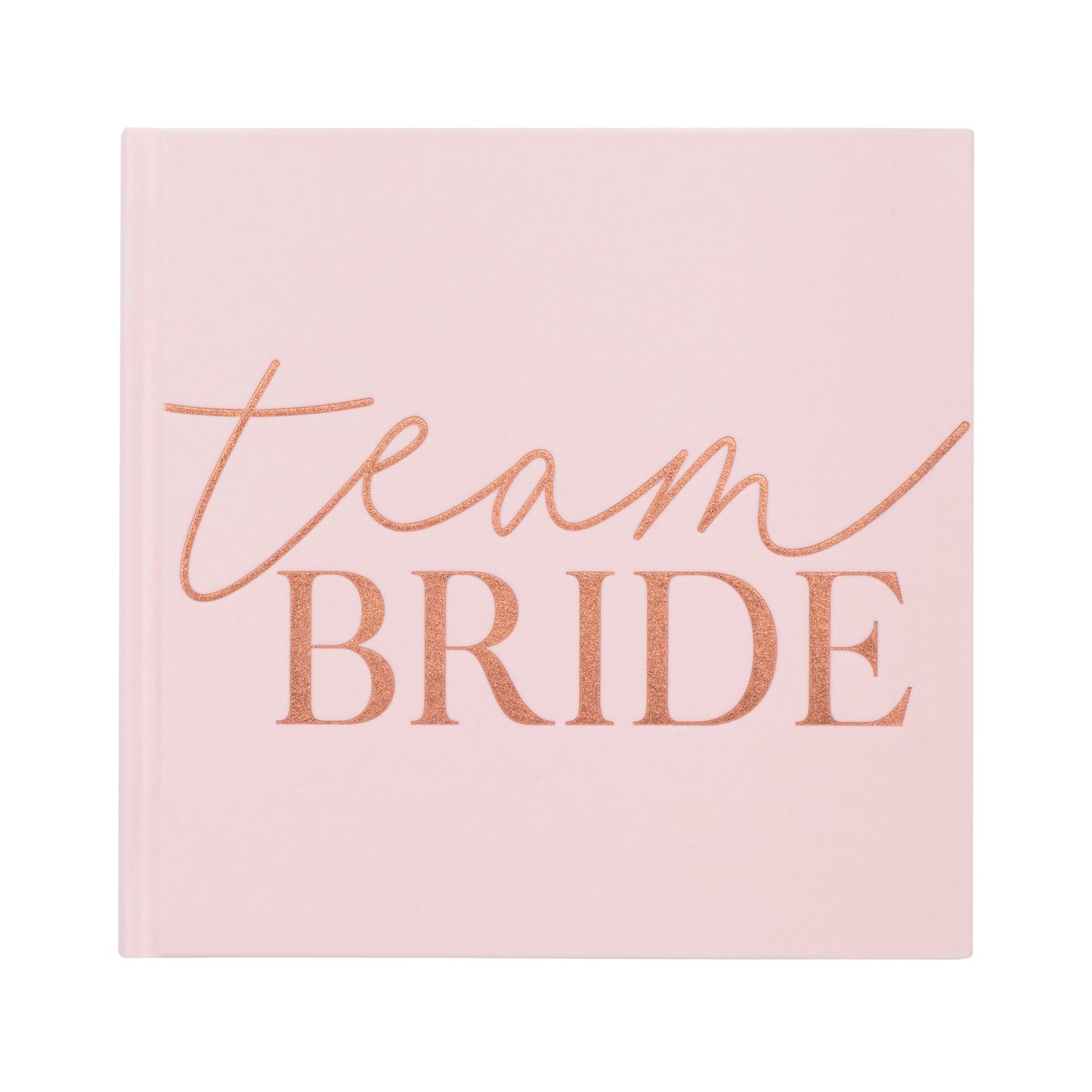 Pink Blush Velvet Team Bride Hen Party Guest Book