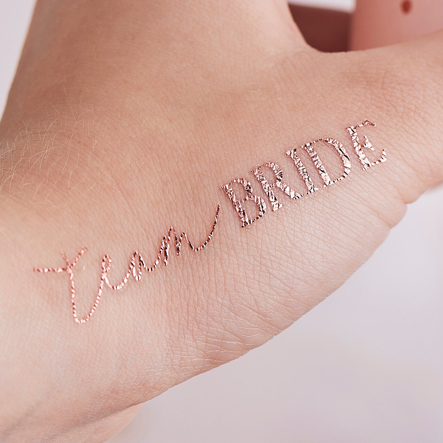 Rose Gold Team Bride Hen Party Tattoos