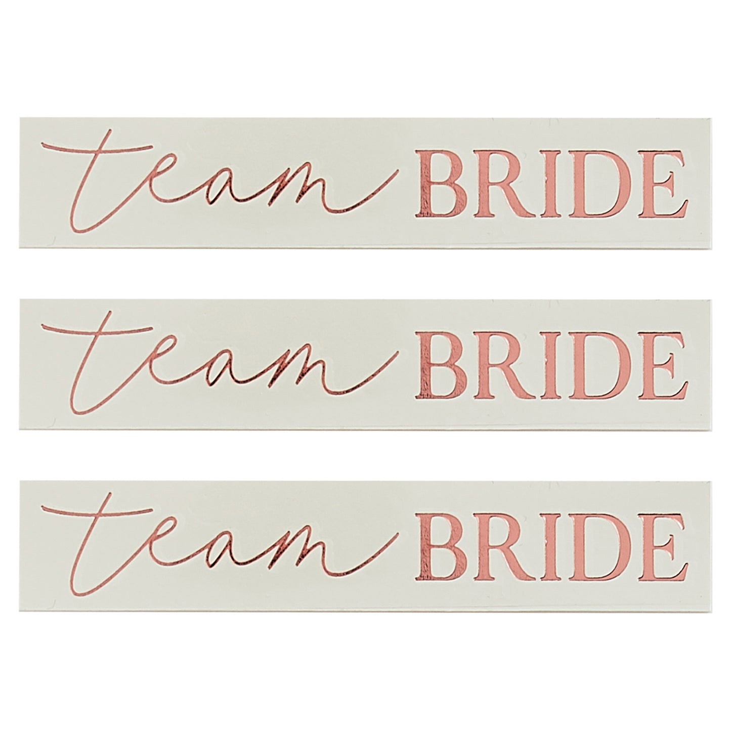 Rose Gold Team Bride Hen Party Tattoos