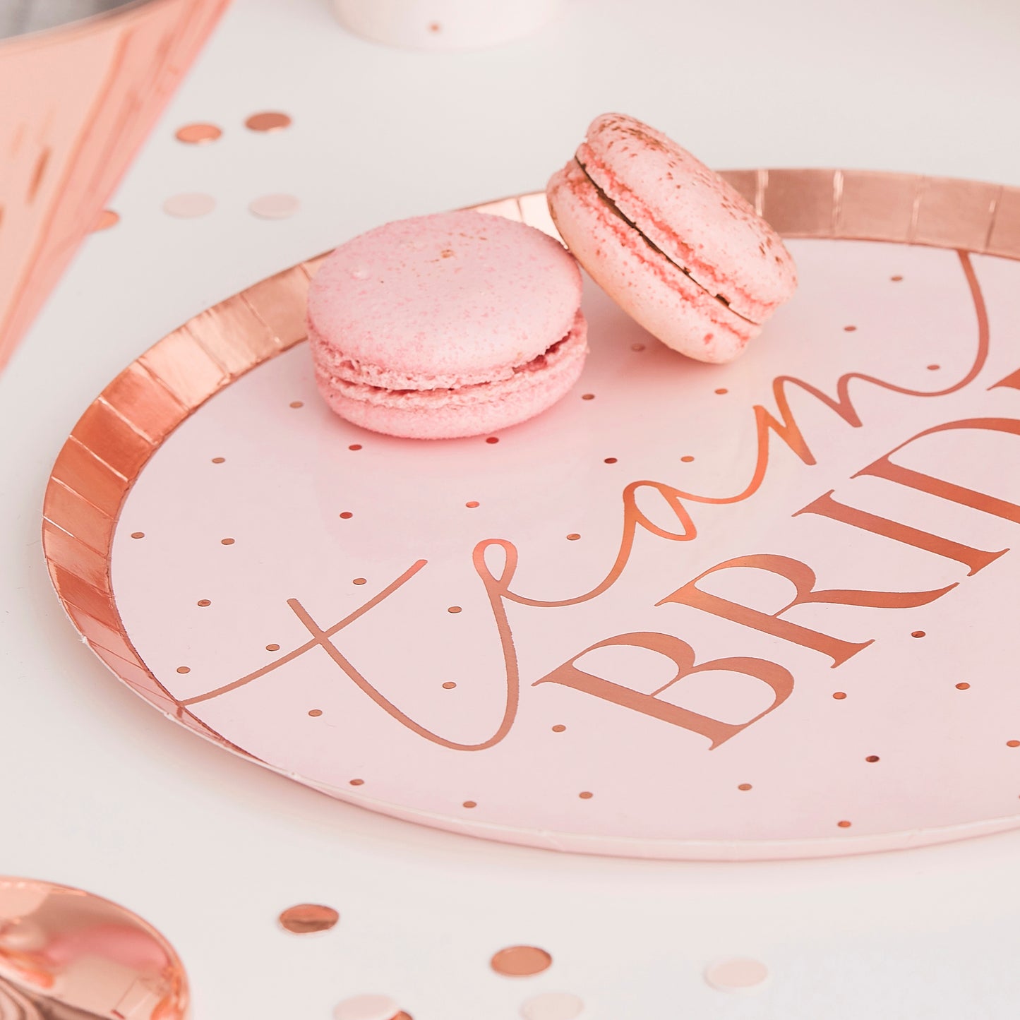 Team Bride Foiled Hen Party Plates