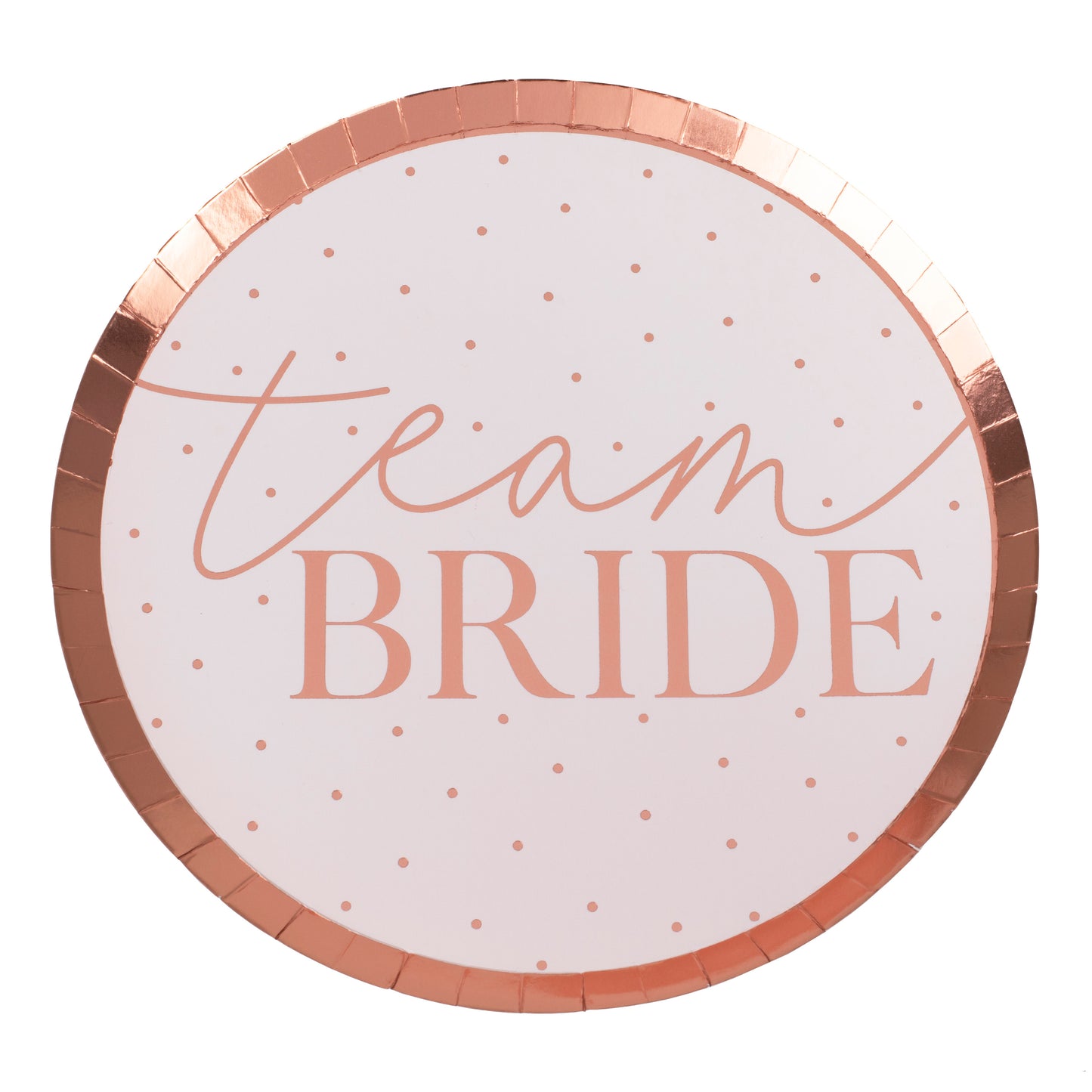 Team Bride Foiled Hen Party Plates