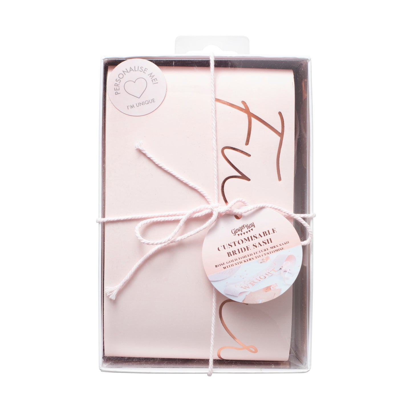 Personalised Rose Gold Hen Party Bride To Be Sash