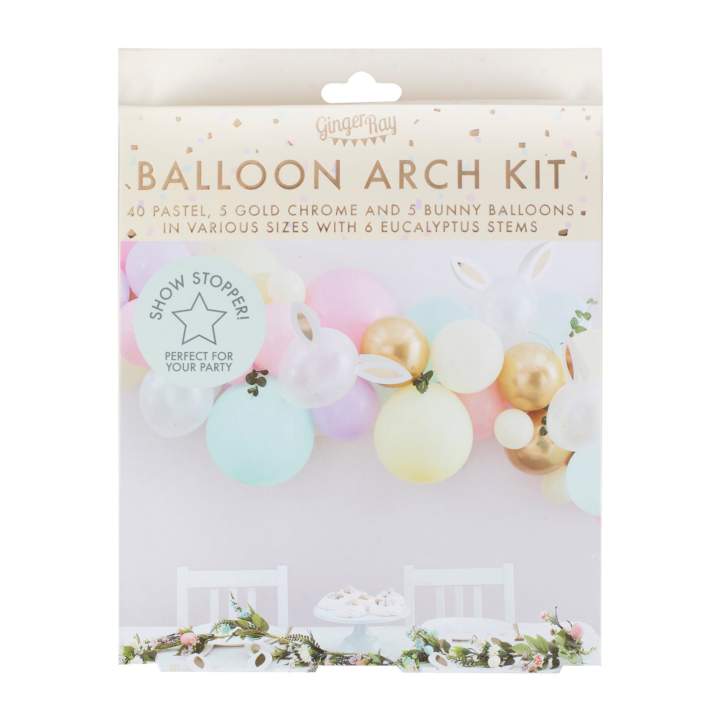Easter Bunny Balloon Arch Kit