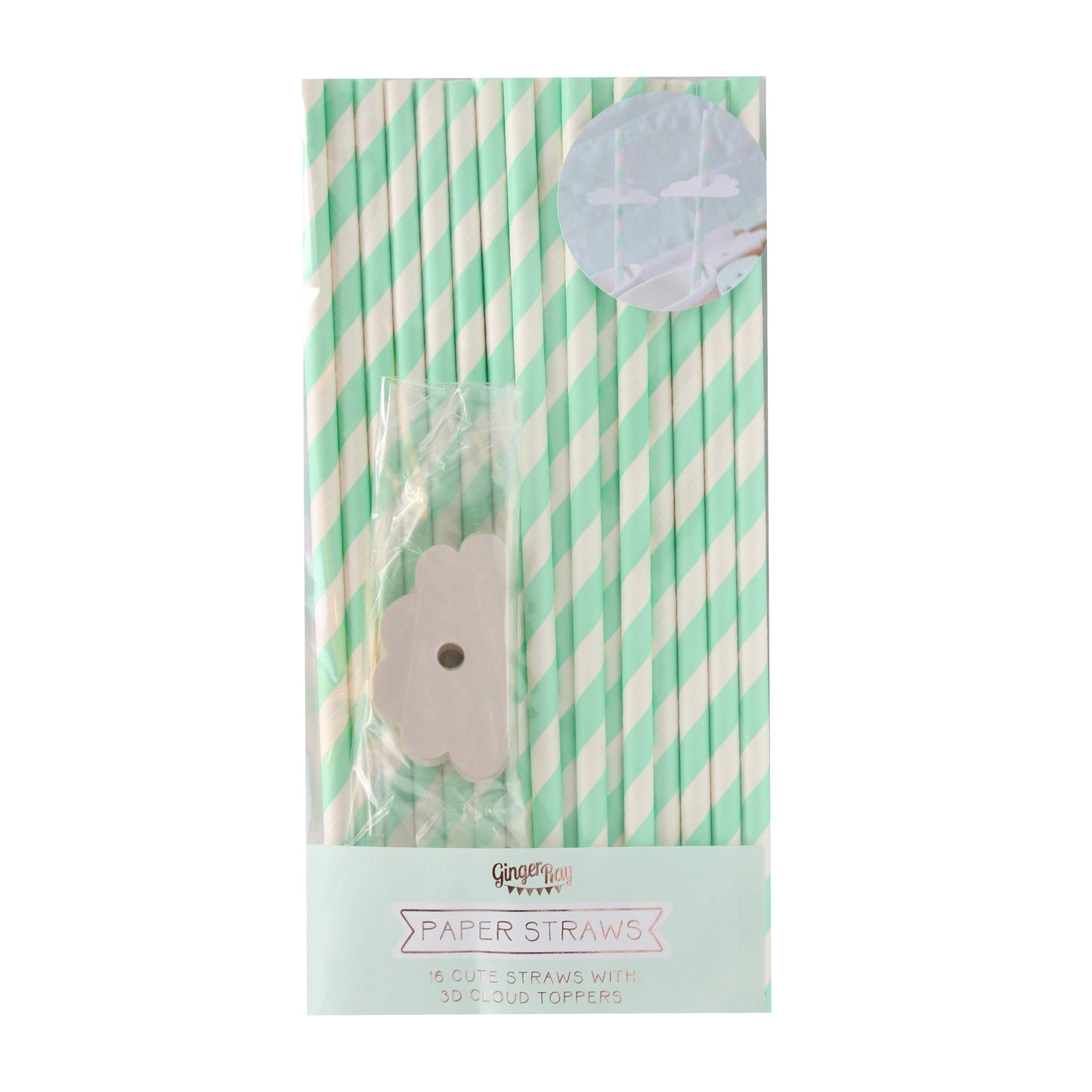 Cloud Paper Straws - Hello World