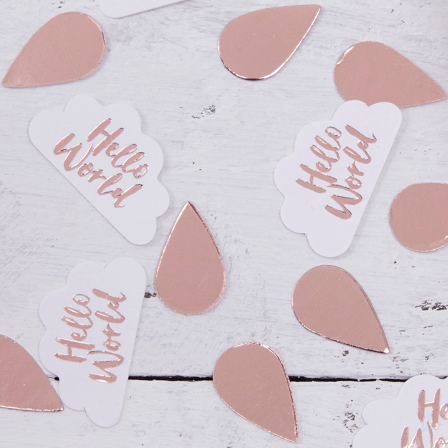 Rose Gold & Clouds Table Confetti