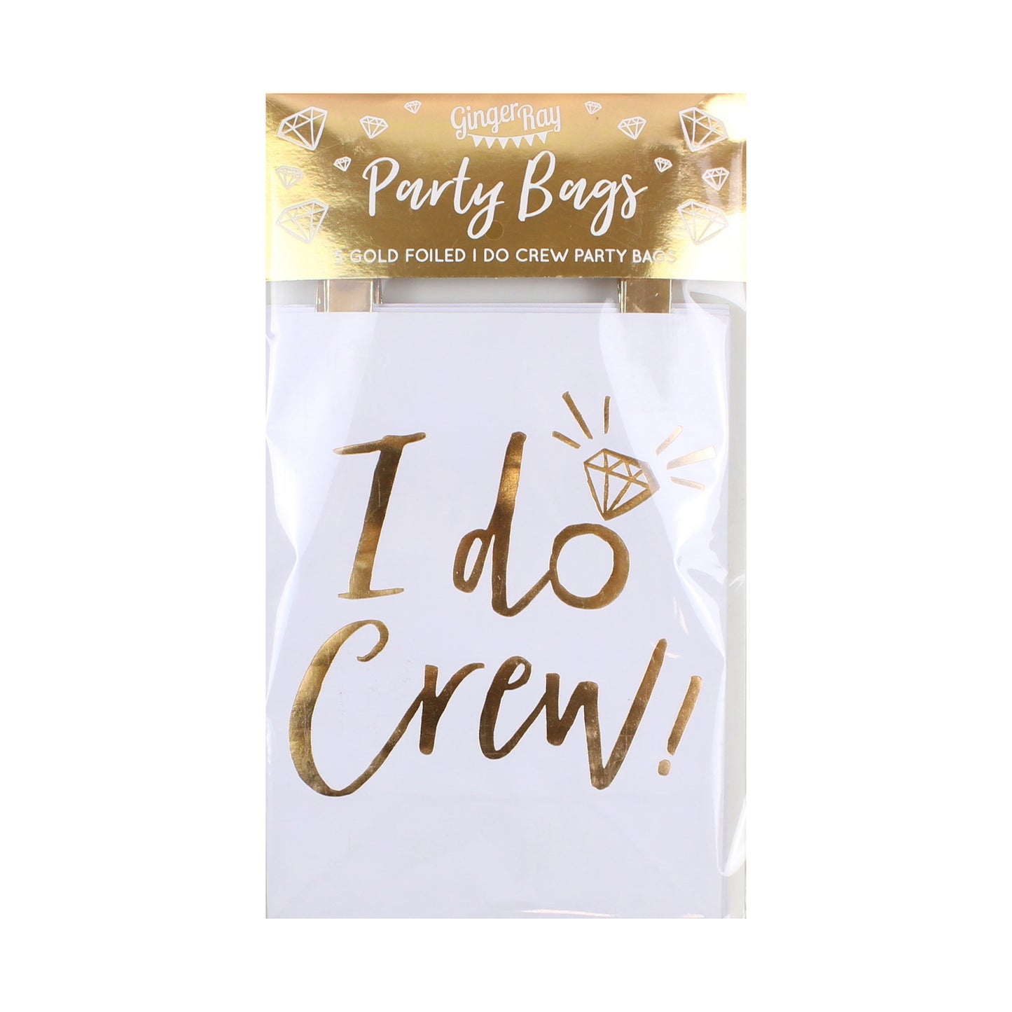 Gold I Do Crew Hen Party Bags