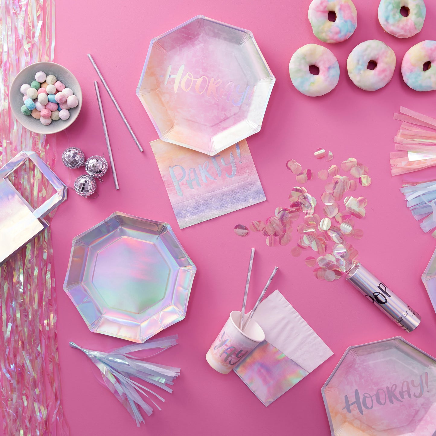 Iridescent Happy Birthday Bunting