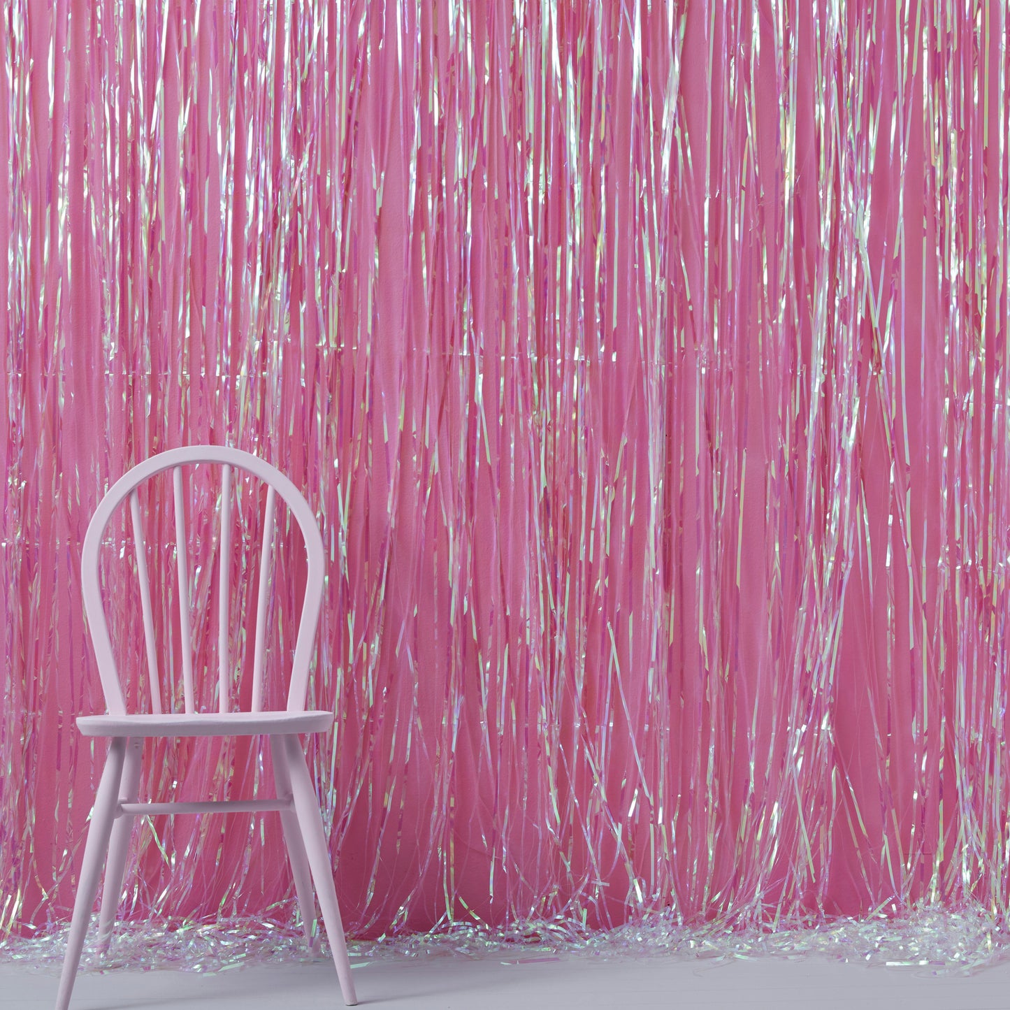 Iridescent Foil Fringe Party Backdrop