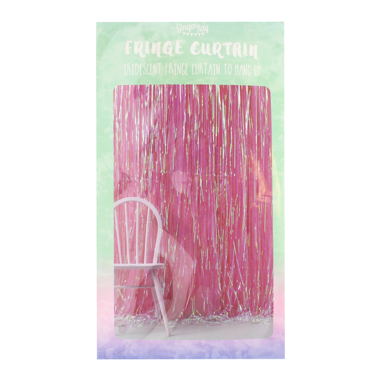 Iridescent Foil Fringe Party Backdrop