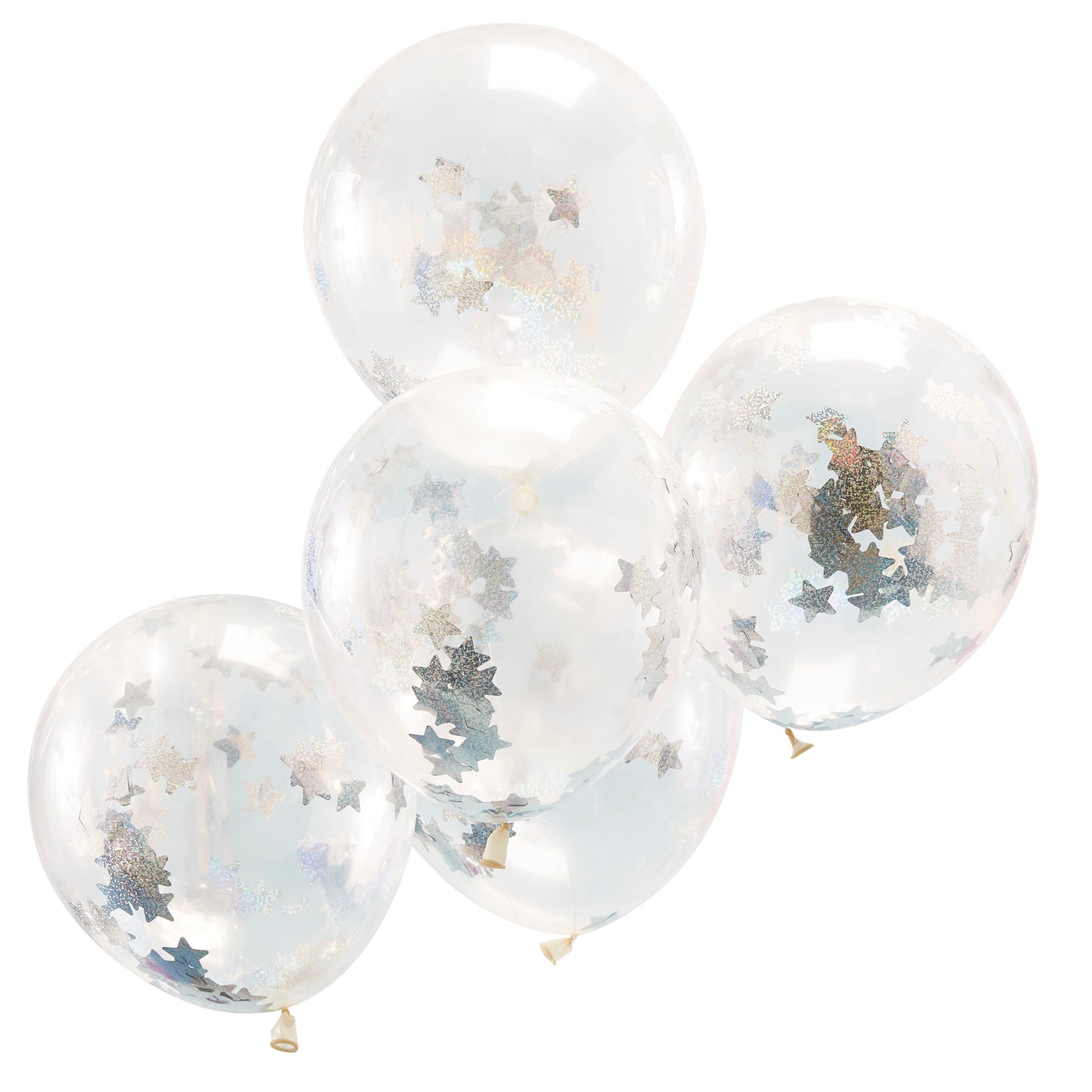 Holographic Party Confetti Balloons