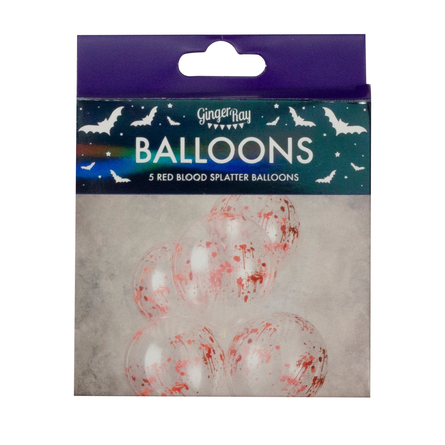 Blood Print Halloween Party Balloons