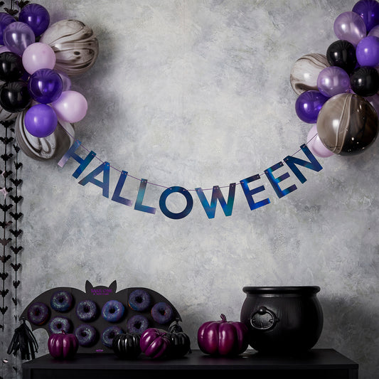 Halloween Bunting & Balloons Hanging Party Decoration