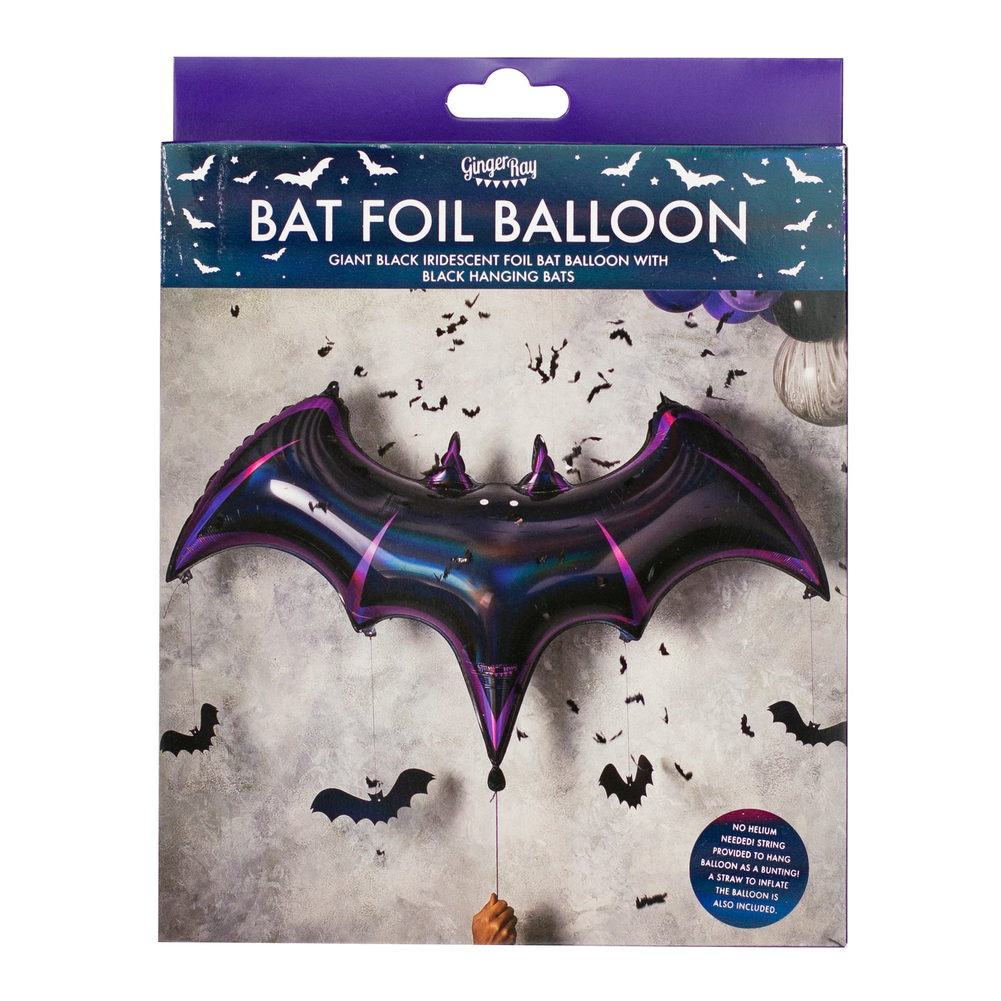 Giant Halloween Bat Foil Balloon
