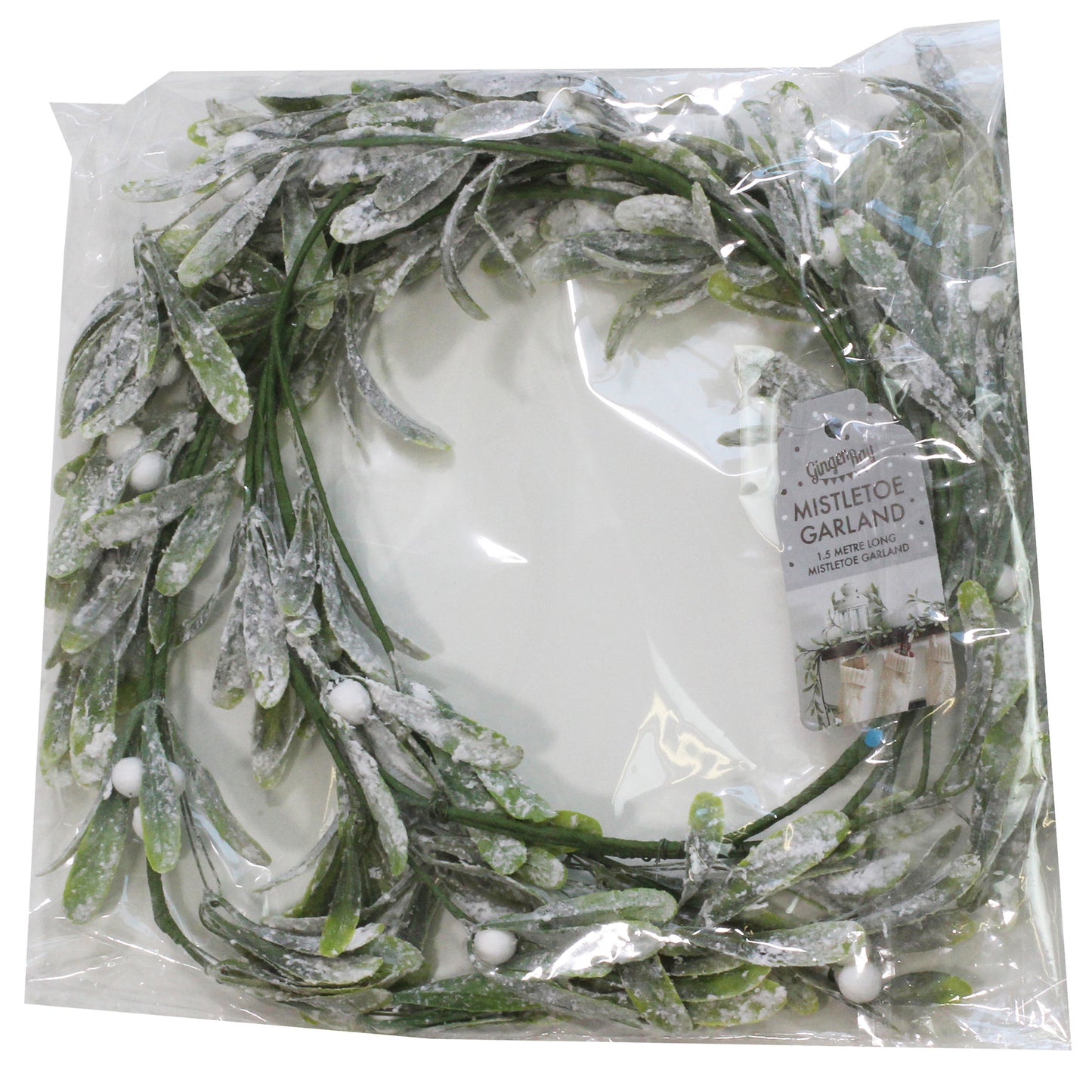 Christmas Mistletoe Foliage Garland