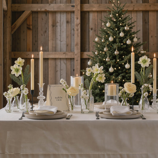 Small Clear Glass Dinner Candle Holder