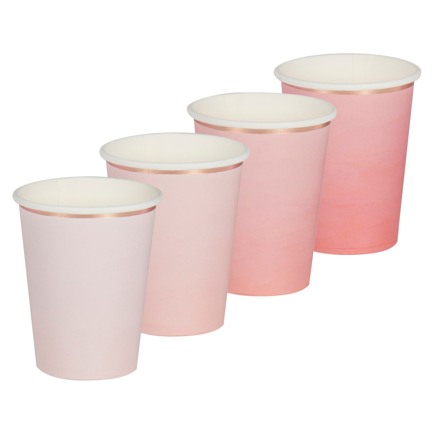 Ombre Pink Paper Cups
