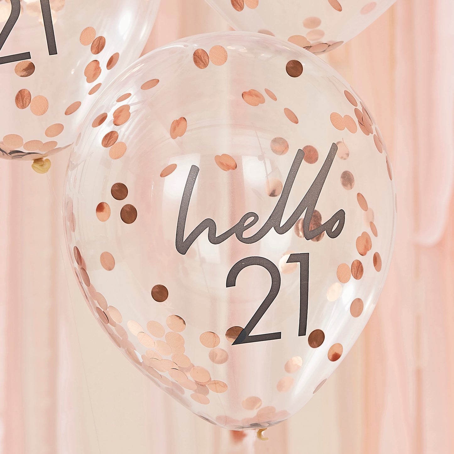 Hello 21 Birthday Balloons