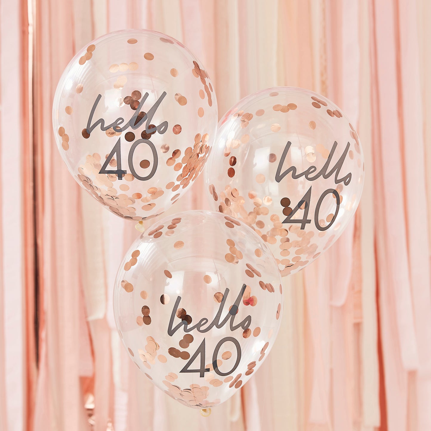 Hello 40 Birthday Balloons