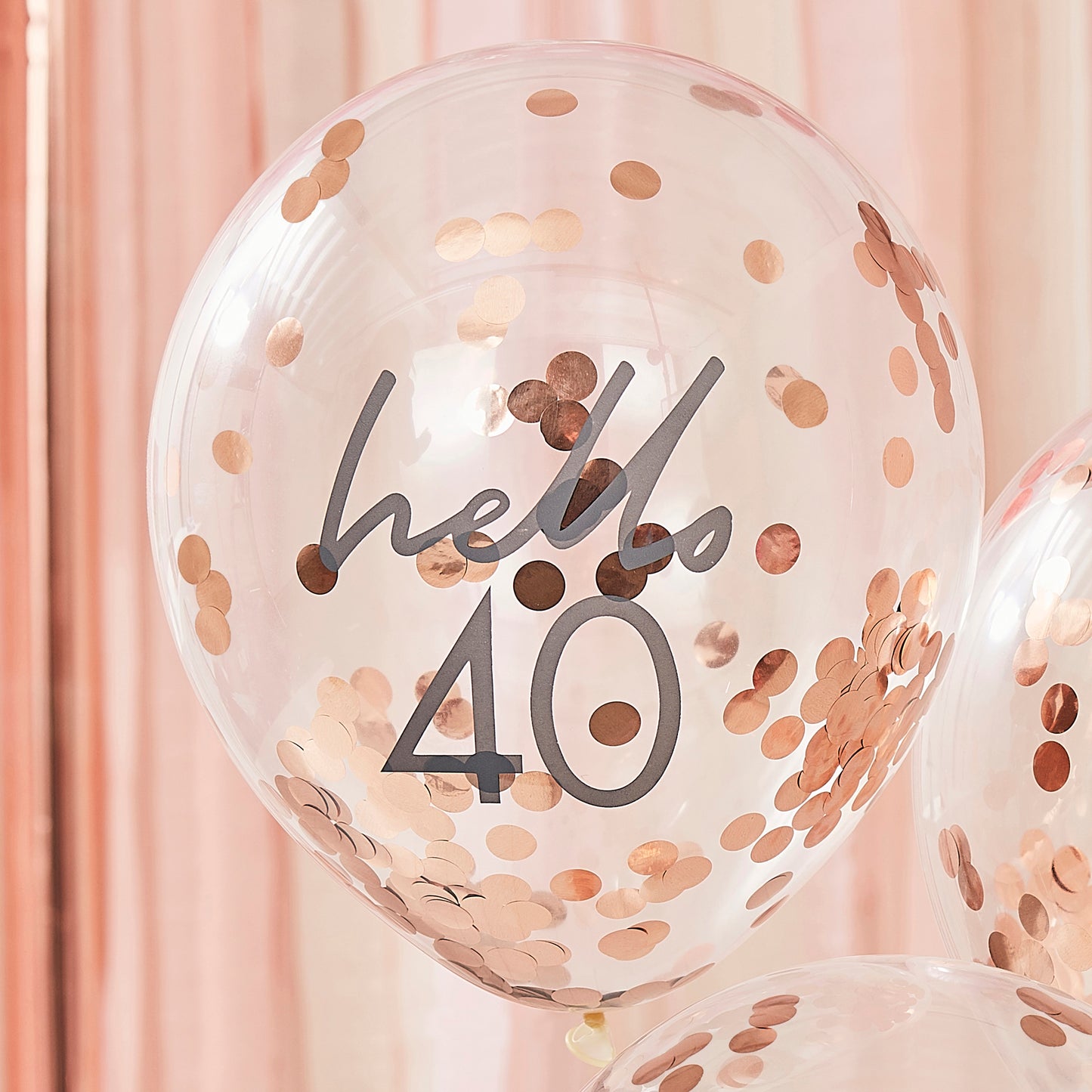 Hello 40 Birthday Balloons