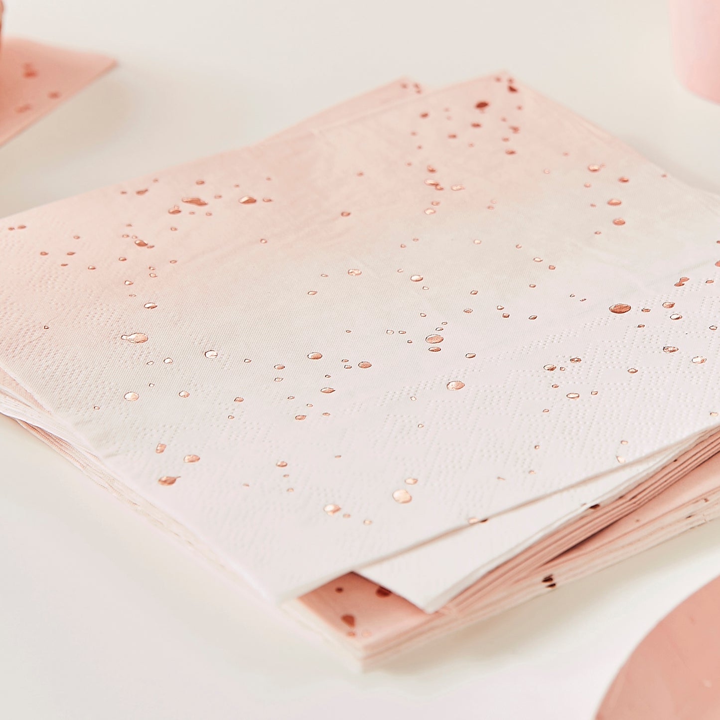 Ombre Rose Gold Napkins
