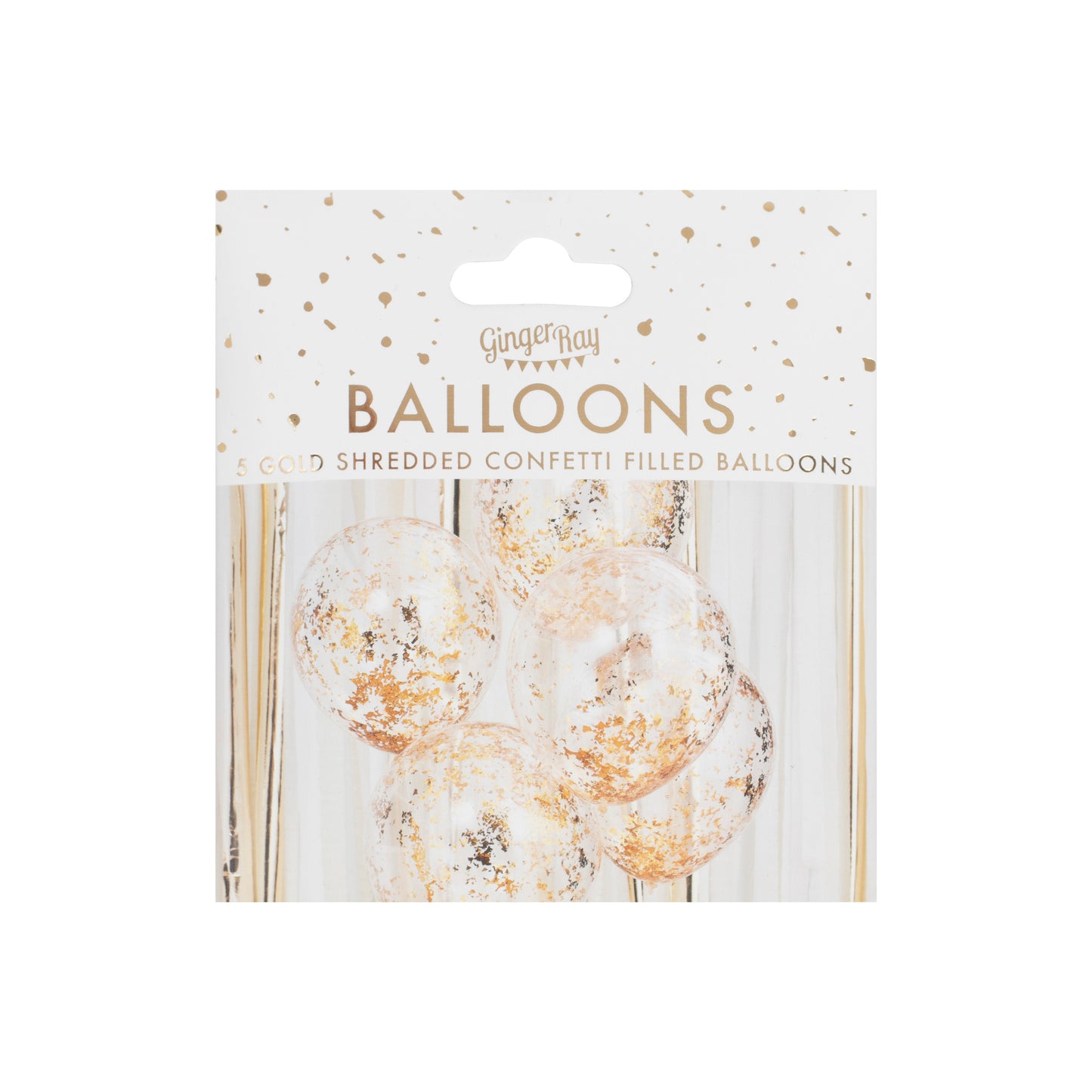 Gold Confetti Balloons