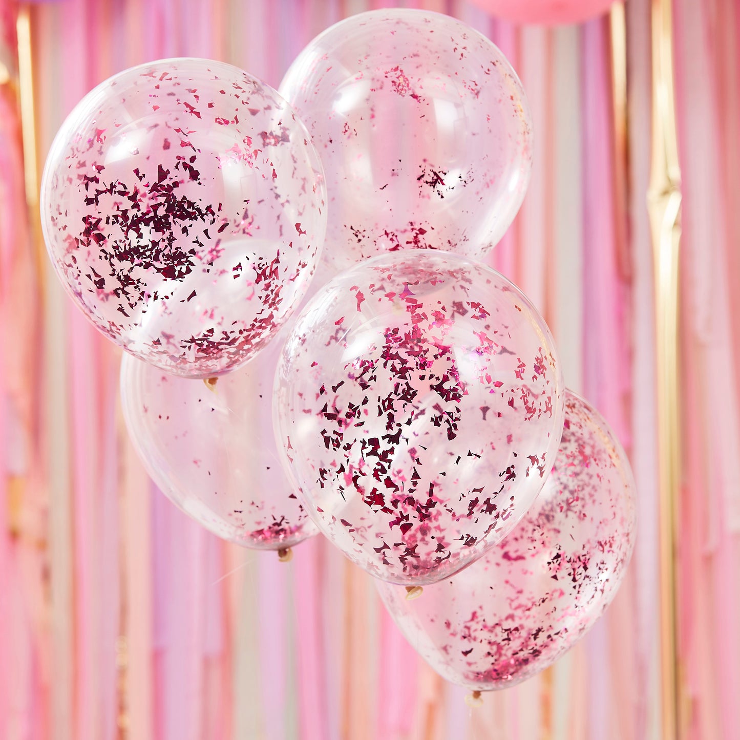 Pink Confetti Balloons